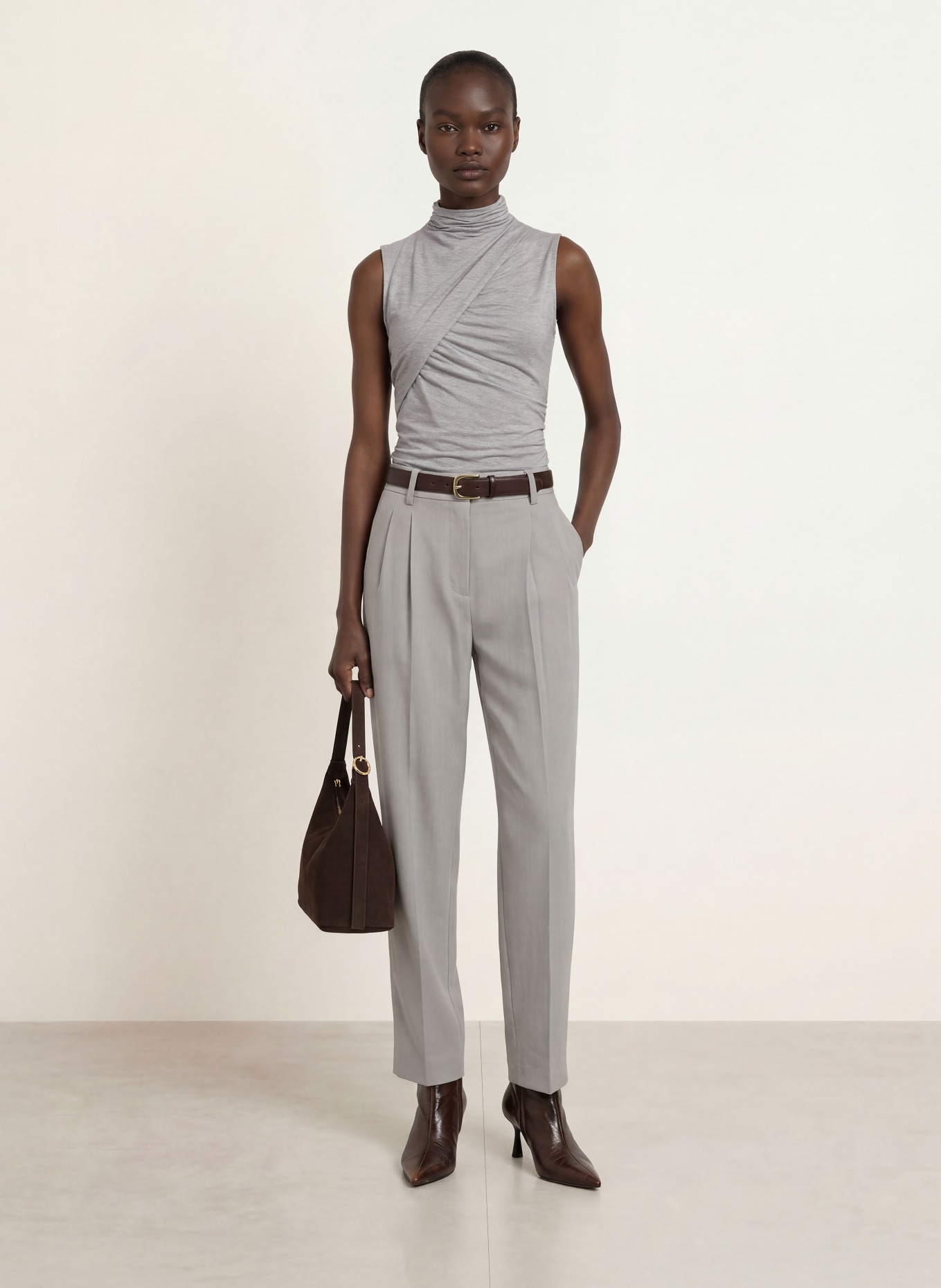 REISS Top WANDA: GRIJS
