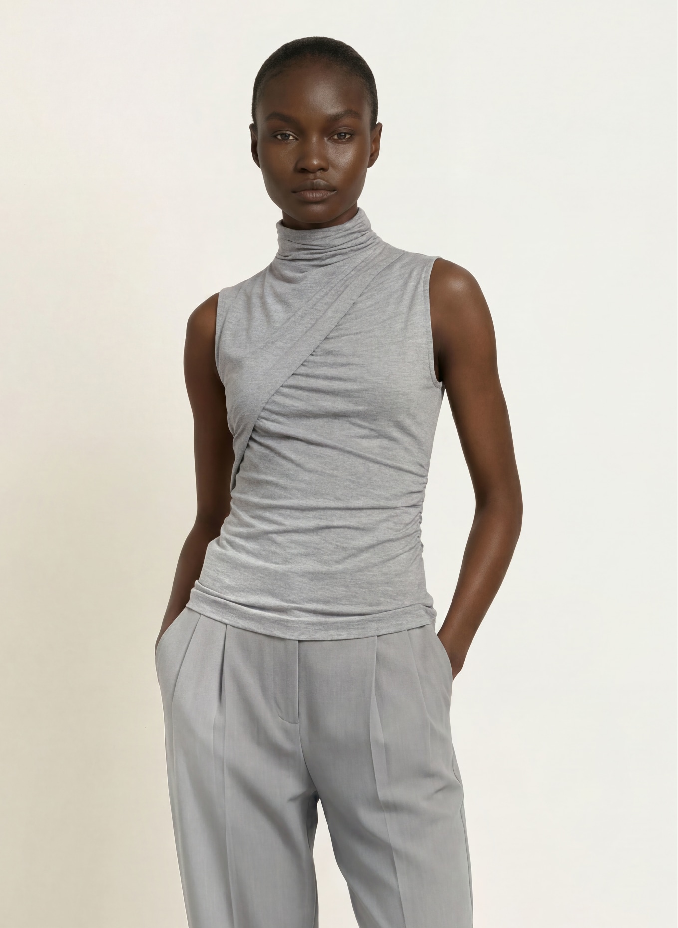REISS Top WANDA: GRIJS
