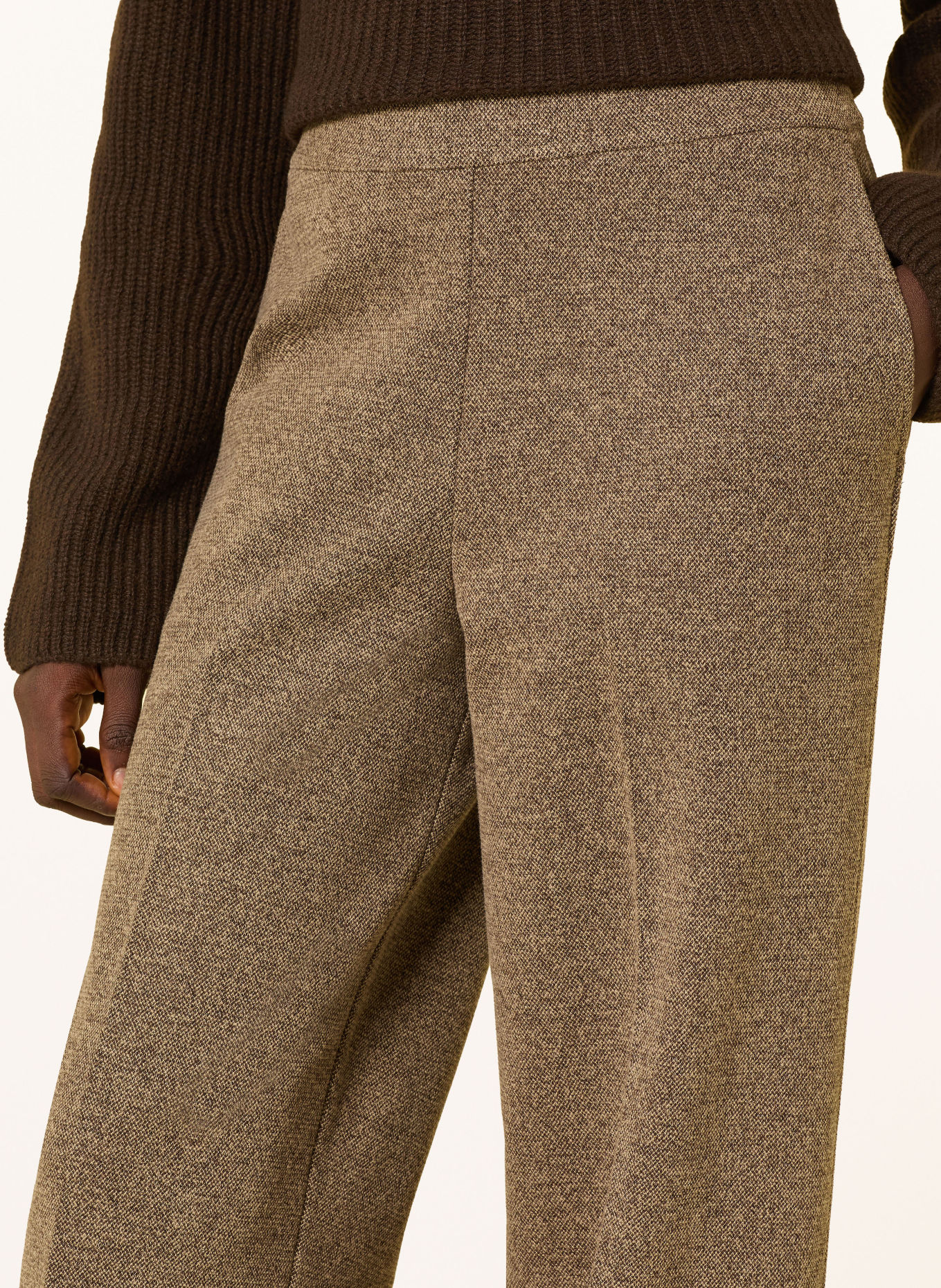 Marc O'Polo Marlenehose aus Jersey: BRAUN