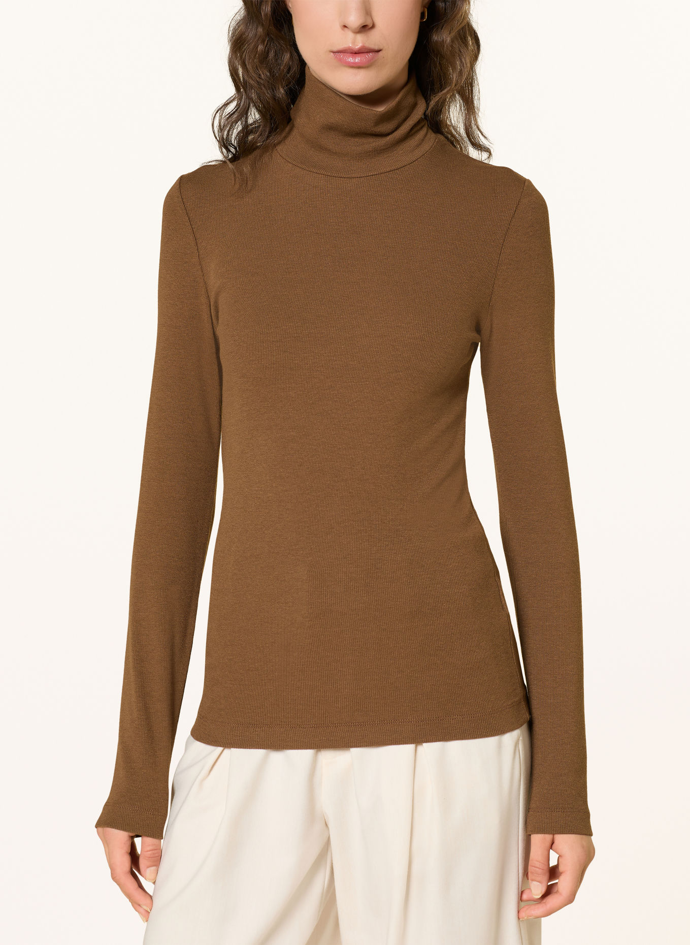 Marc O'Polo Turtleneck top: BROWN