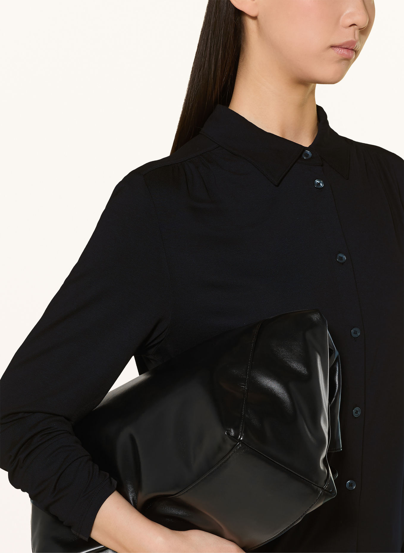 Marc O'Polo Jersey shirt blouse: BLACK