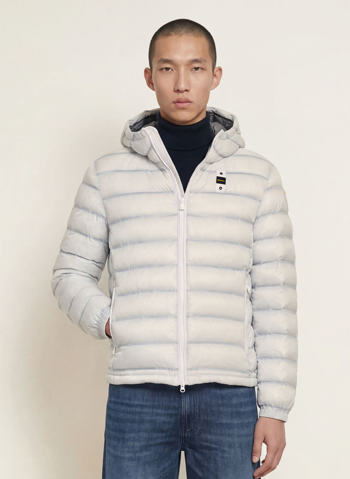 Blauer Veste matelassée CHARLES: BLEU CLAIR