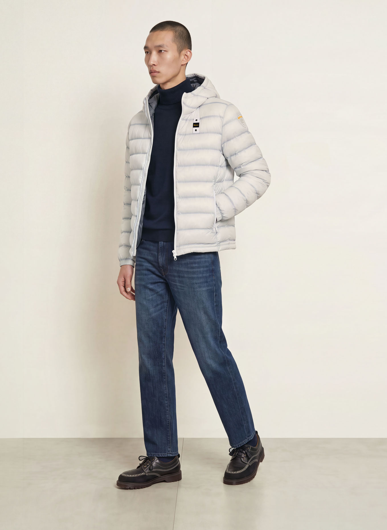 Blauer Veste matelassée CHARLES: BLEU CLAIR