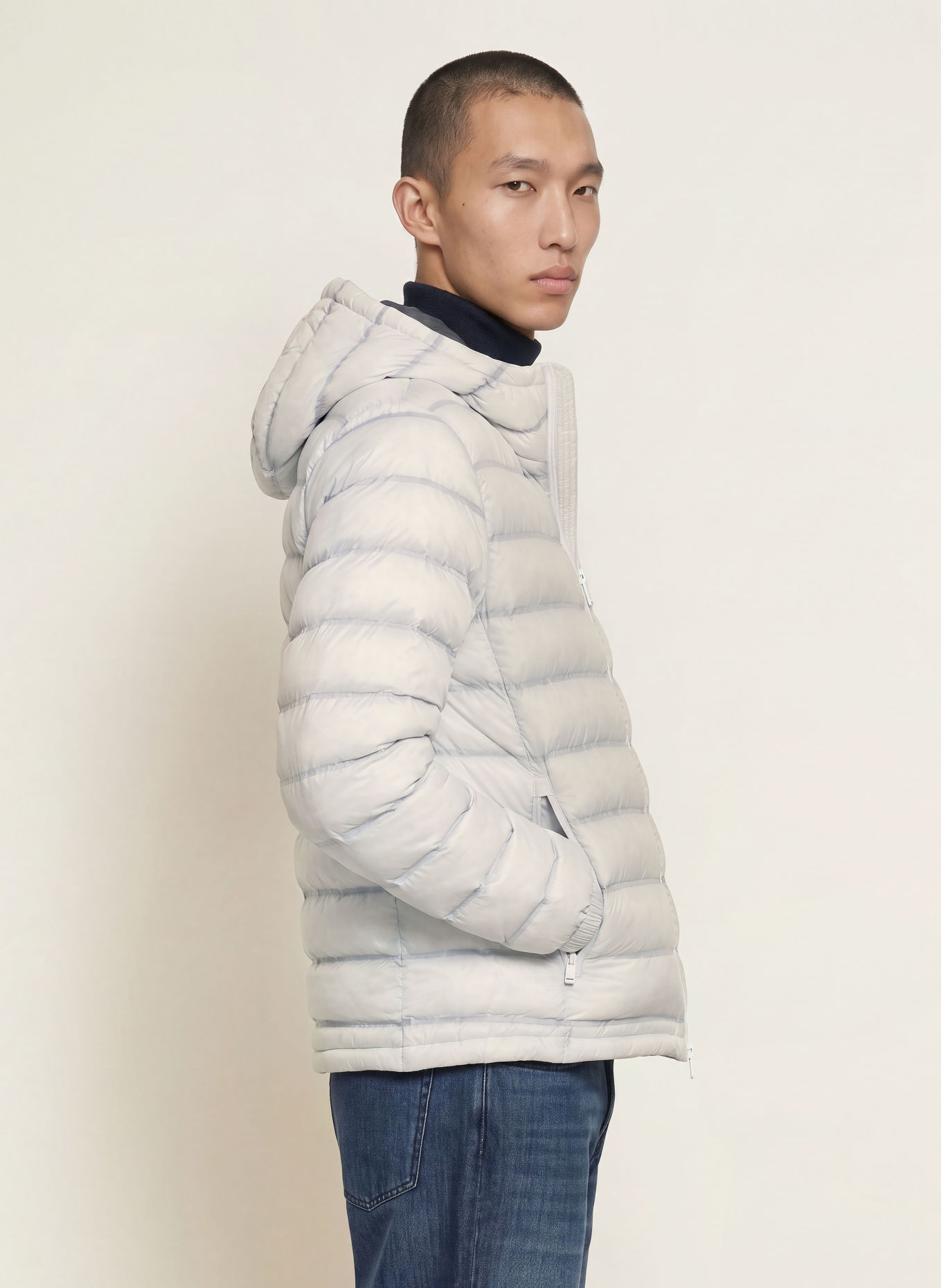 Blauer Veste matelassée CHARLES: BLEU CLAIR