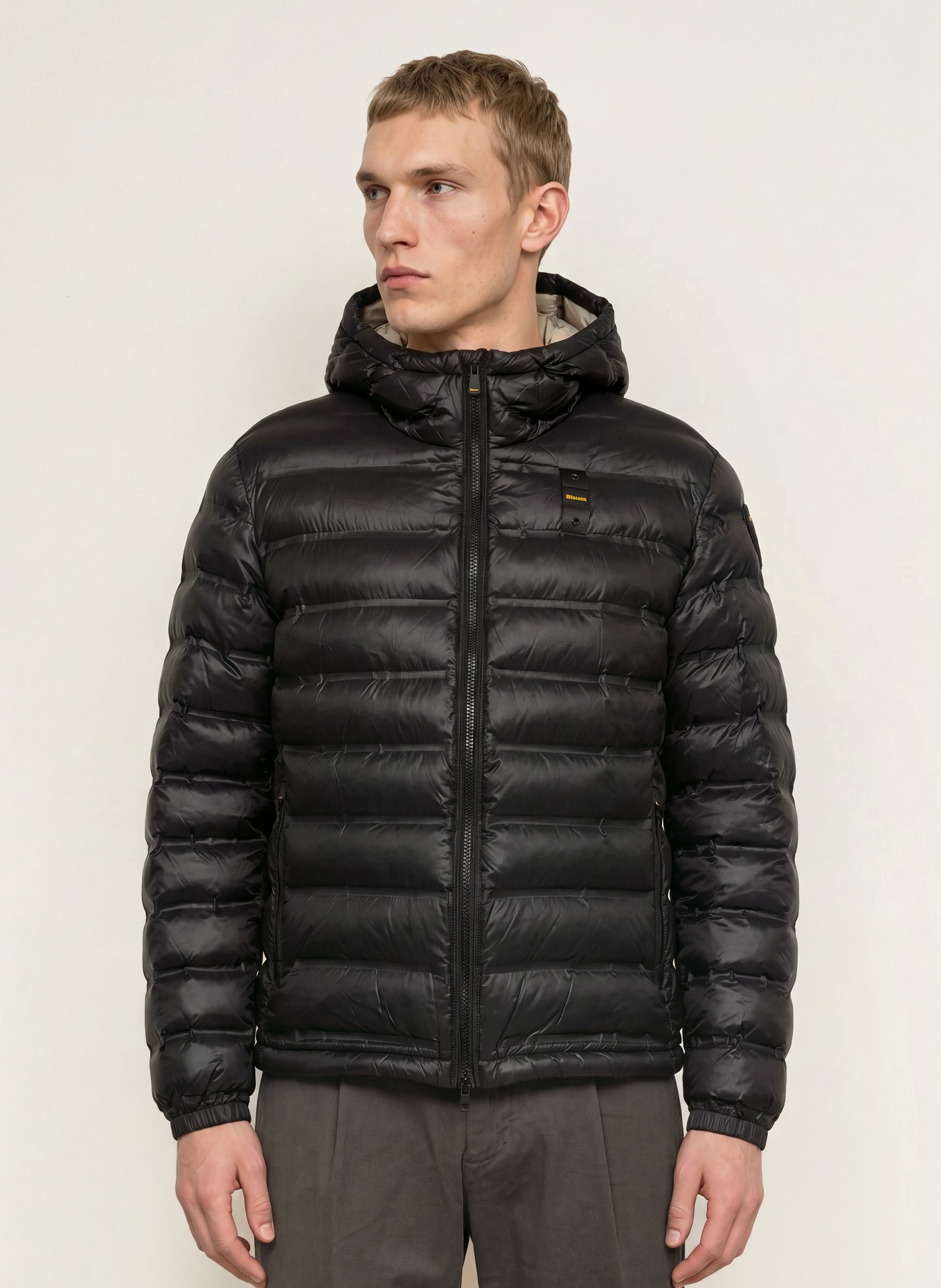 Blauer Steppjacke CHARLES: SCHWARZ