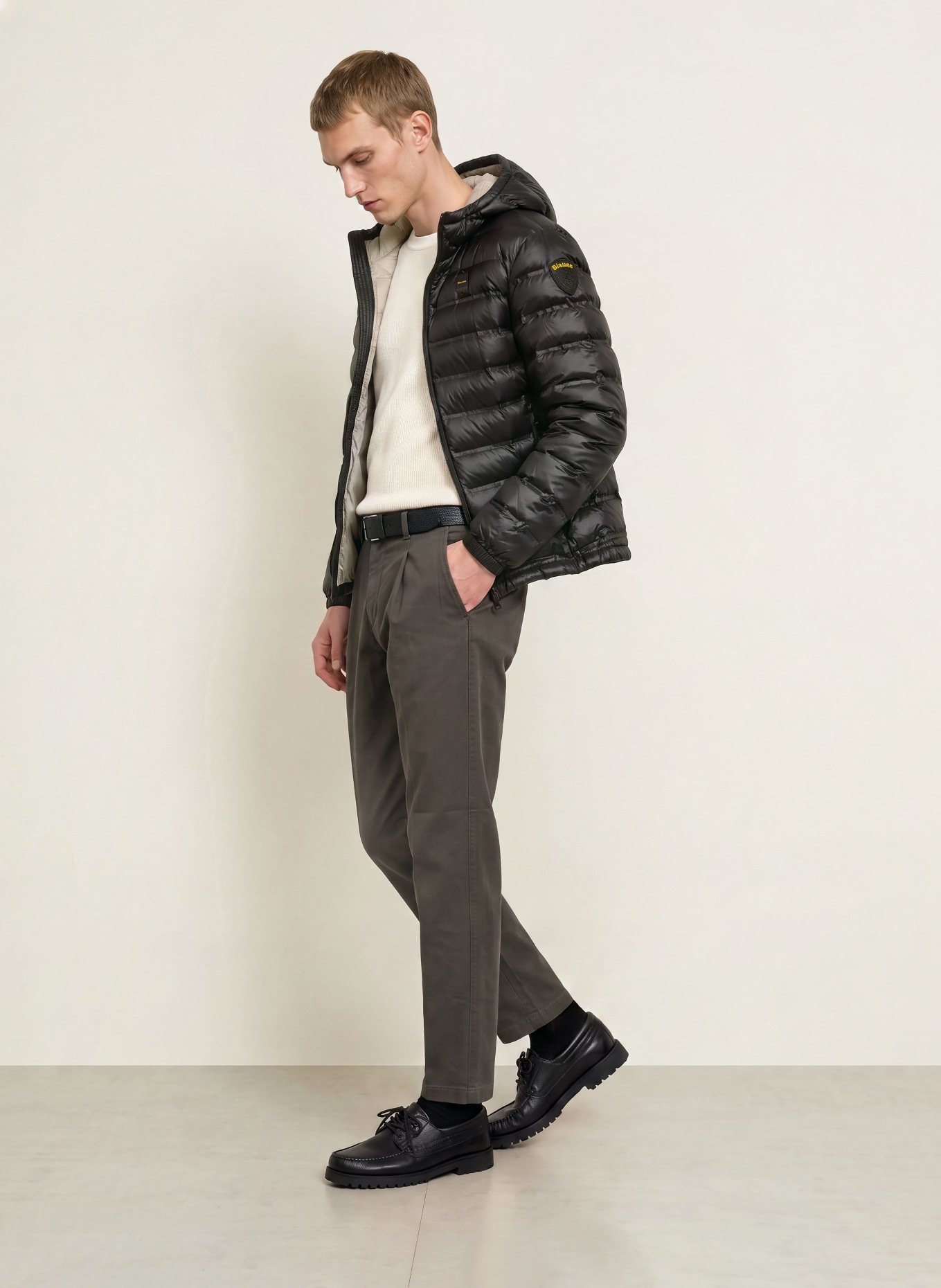 Blauer Steppjacke CHARLES: SCHWARZ