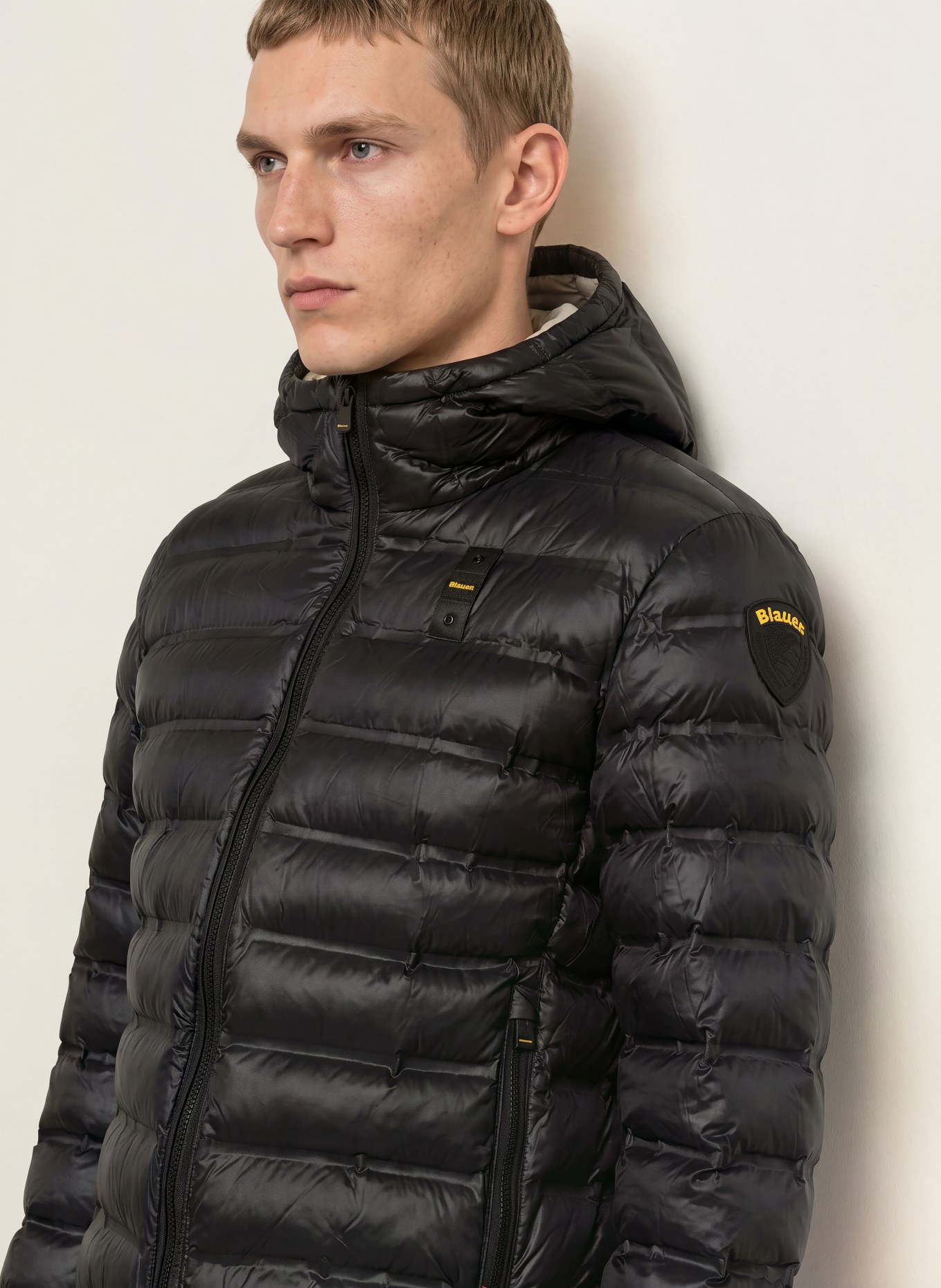 Blauer Steppjacke CHARLES: SCHWARZ