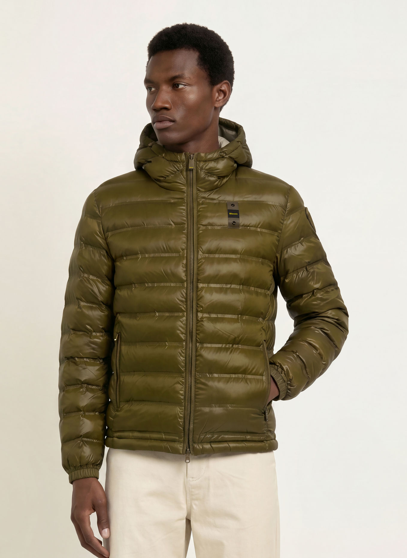 Blauer Veste matelassée CHARLES: OLIVE