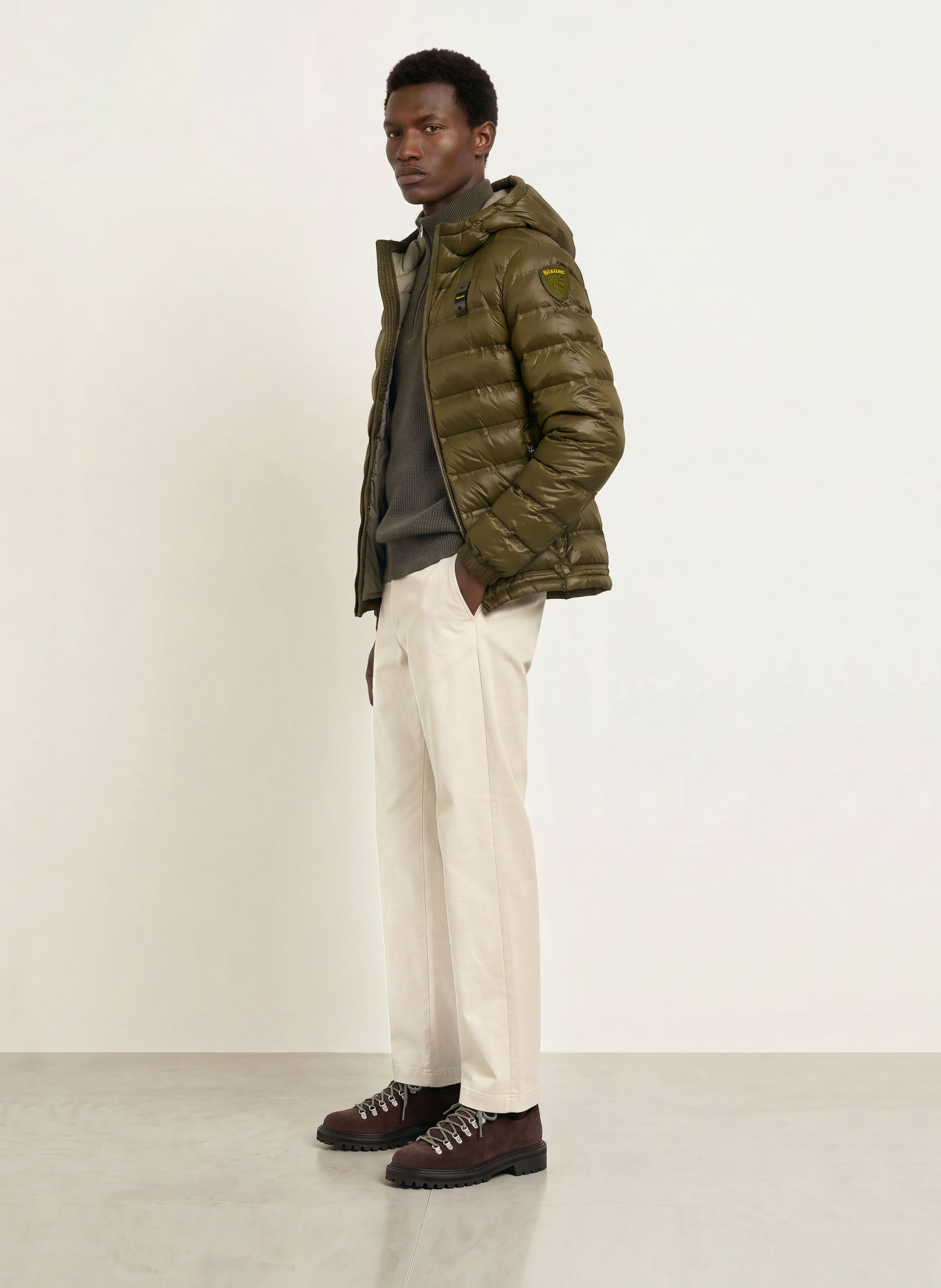 Blauer Veste matelassée CHARLES: OLIVE