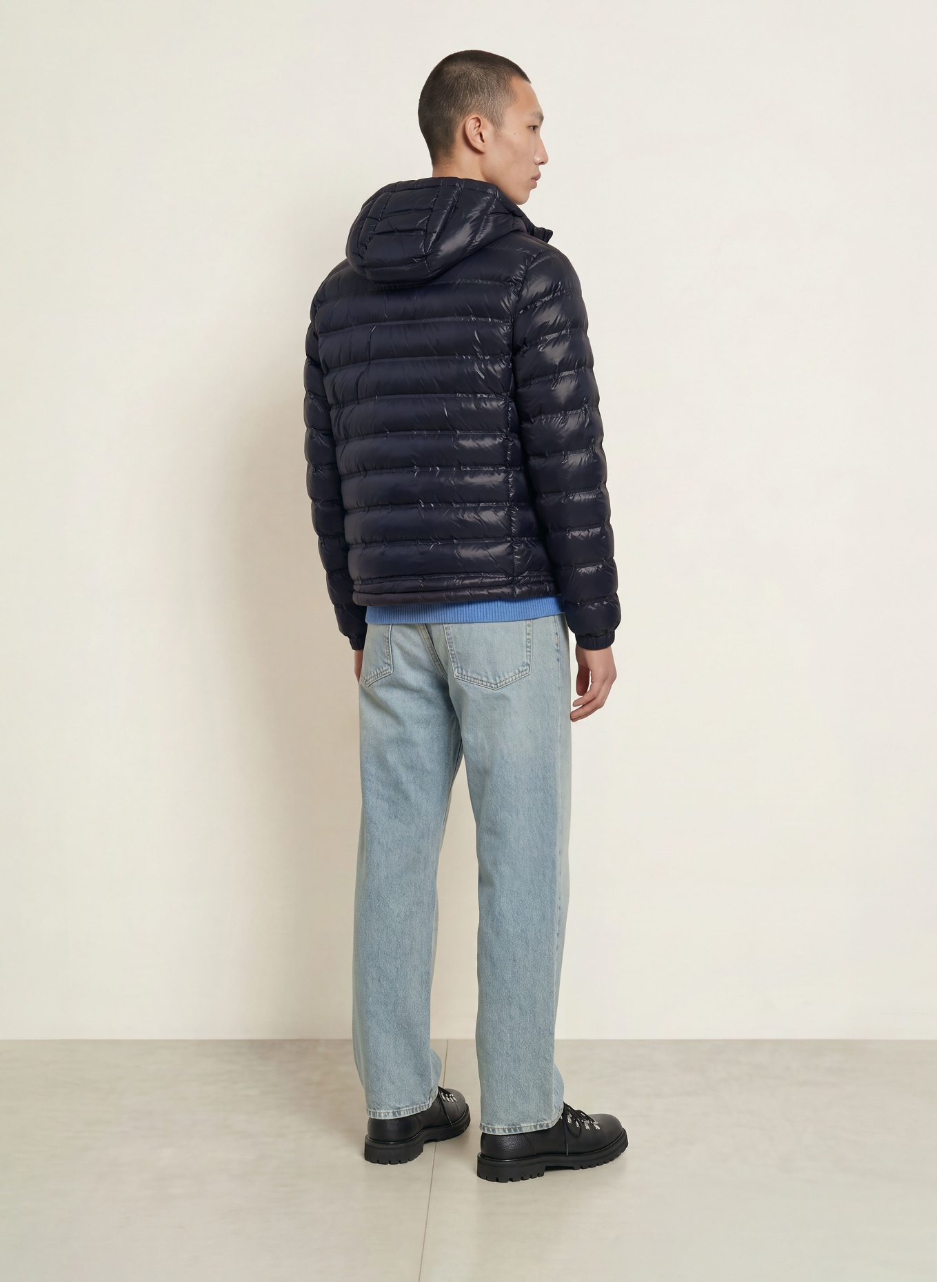 Blauer Steppjacke CHARLES: DUNKELBLAU