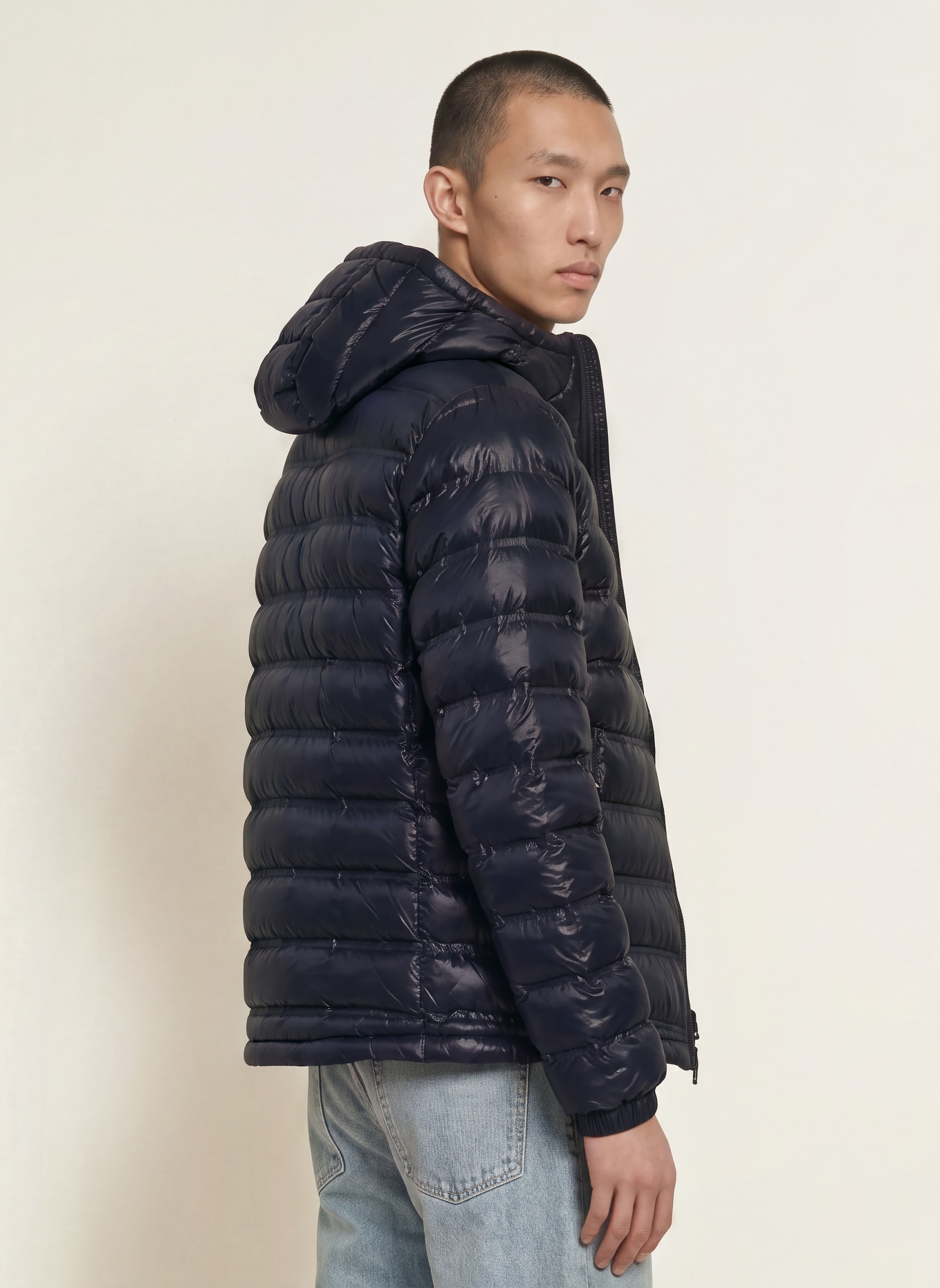 Blauer Steppjacke CHARLES: DUNKELBLAU