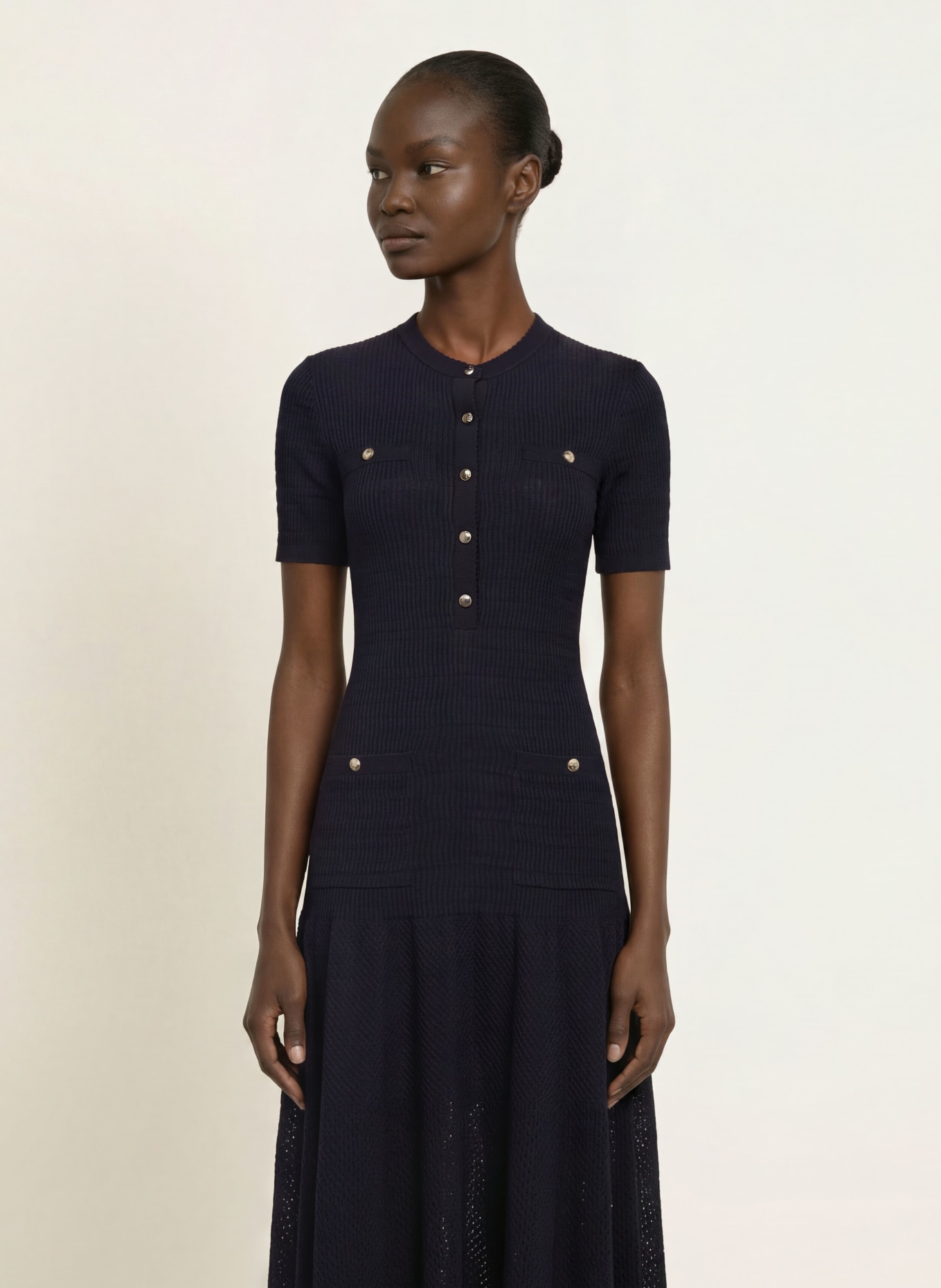 maje Kleid: DUNKELBLAU