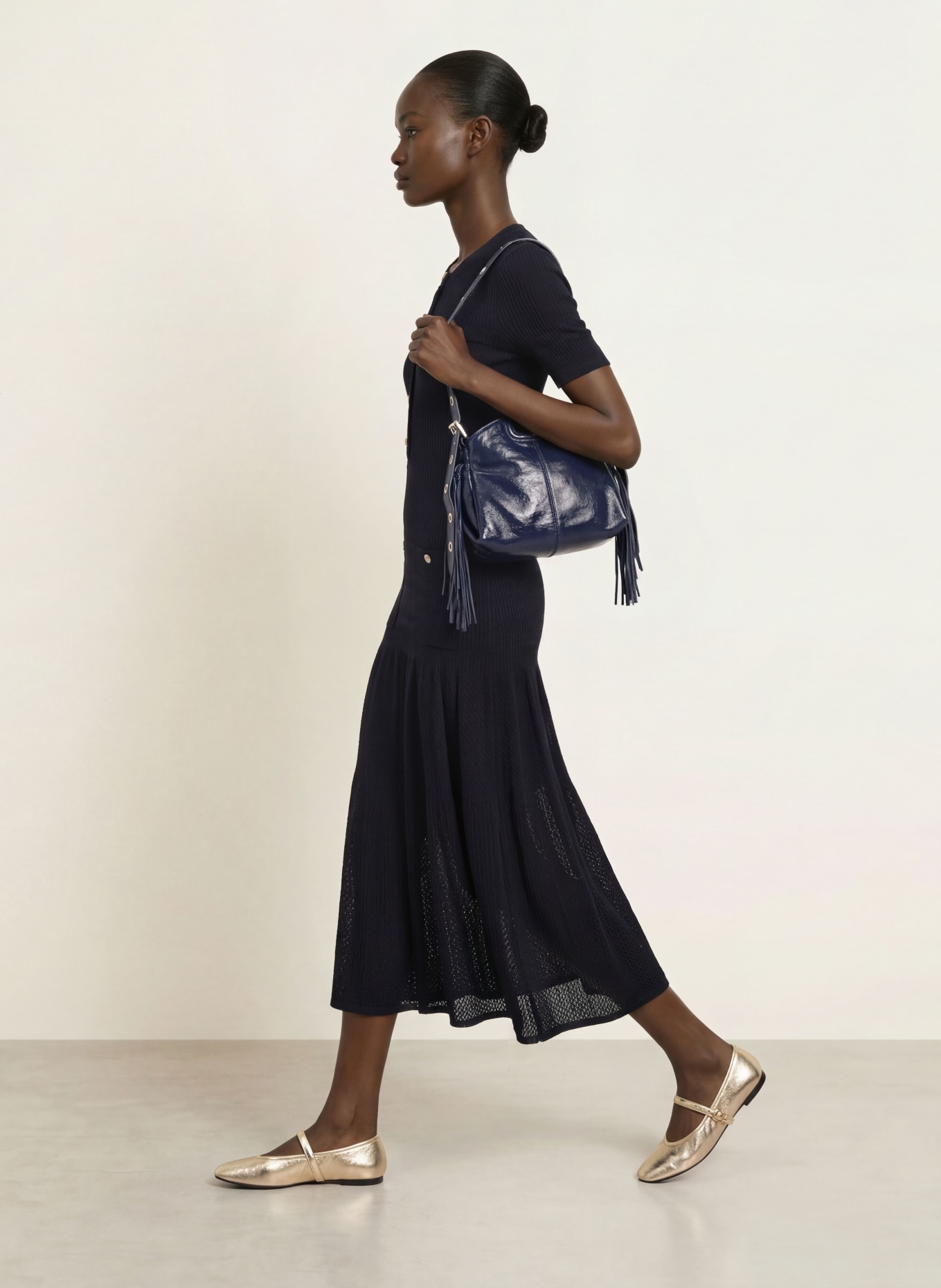 maje Kleid: DUNKELBLAU