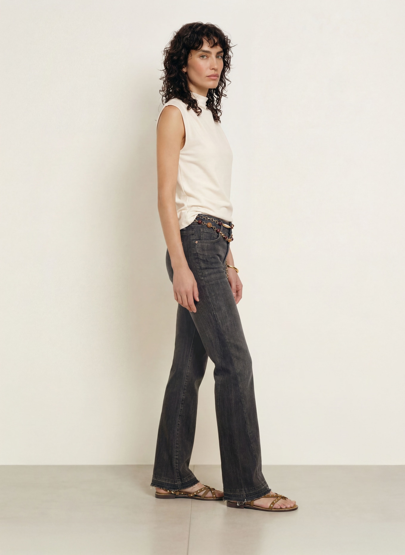 ba&sh Top HODA: ECRU