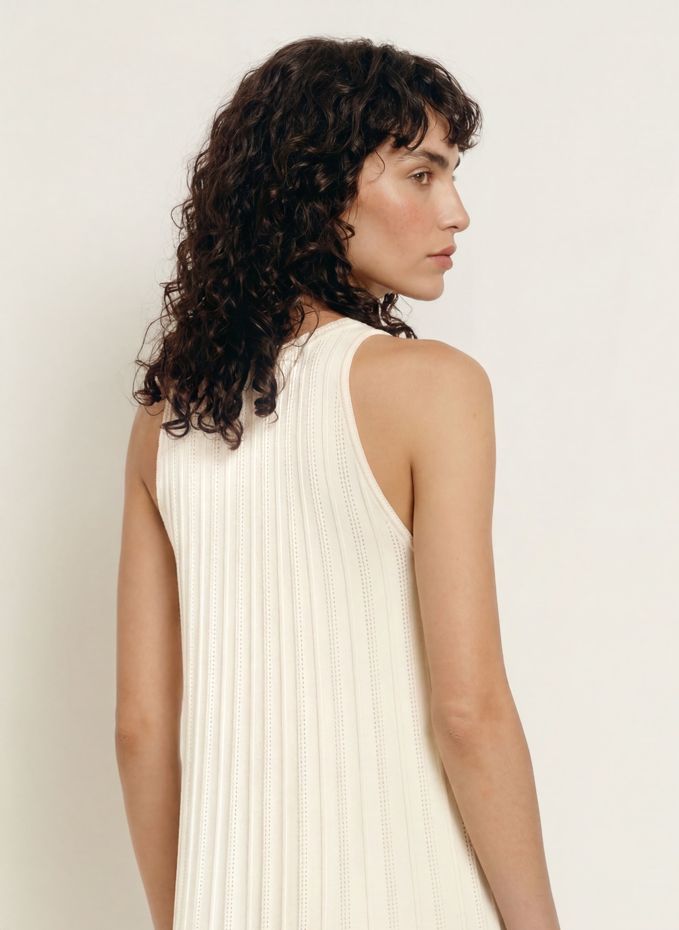 ba&sh SINTE Knit Dress: ECRU