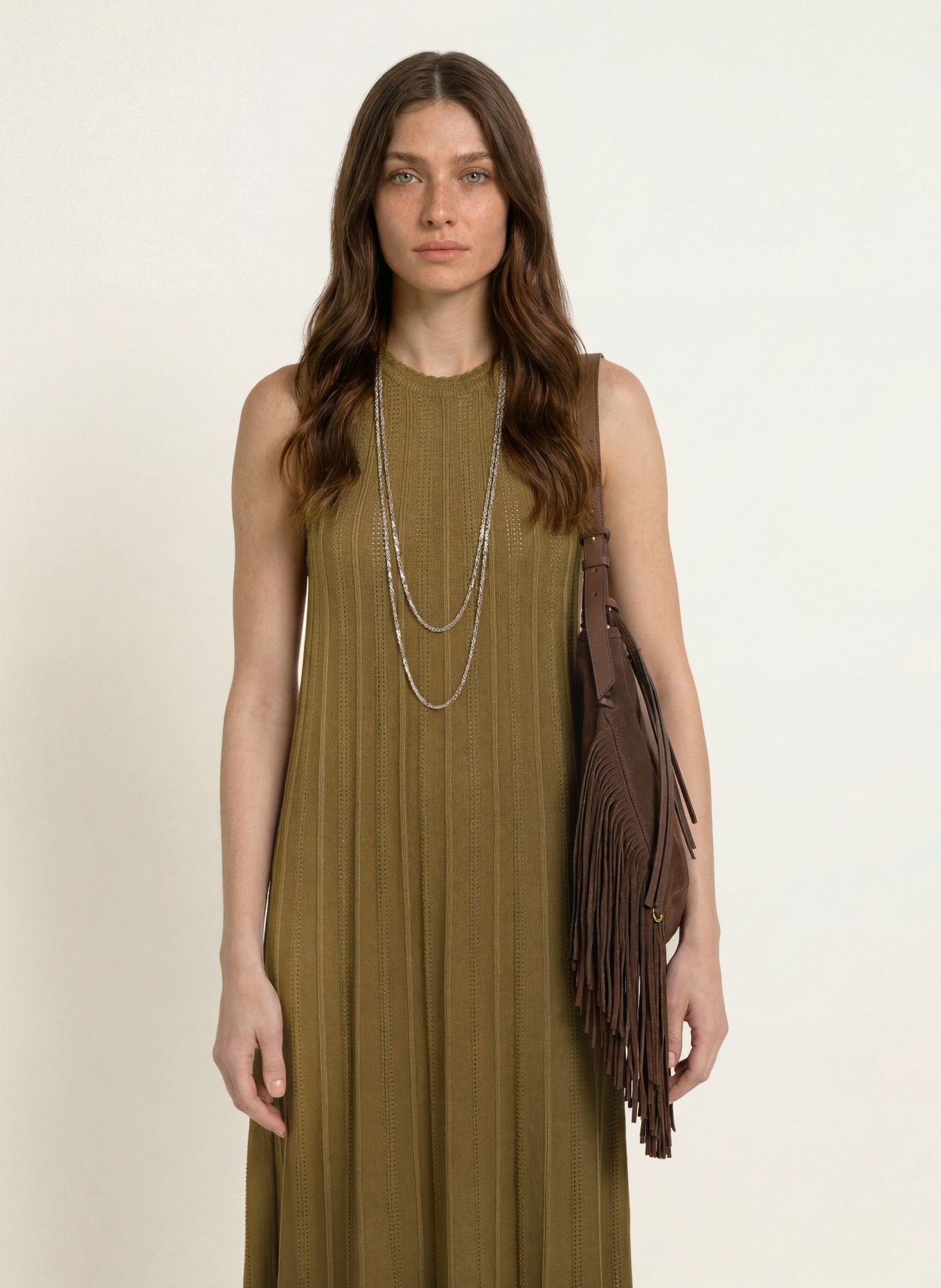 ba&sh Strickkleid SINTE: BRAUN