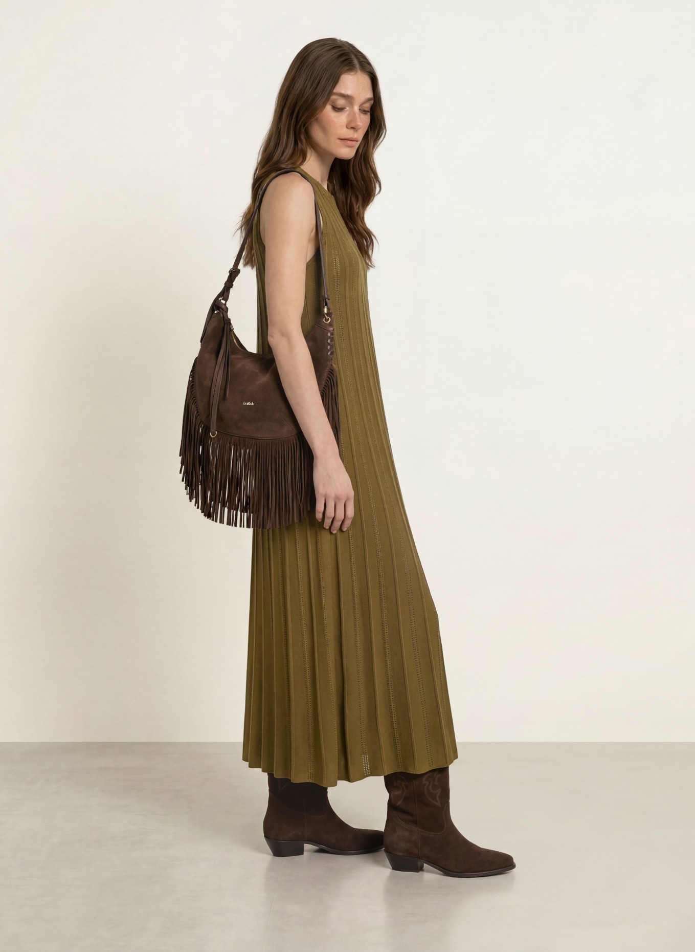 ba&sh Strickkleid SINTE: BRAUN