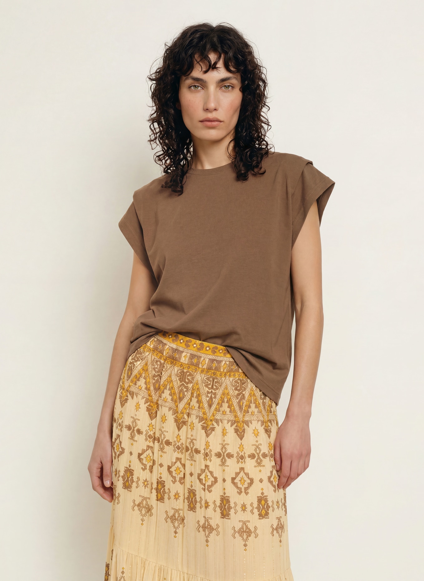 ba&sh T-Shirt RIO: KHAKI