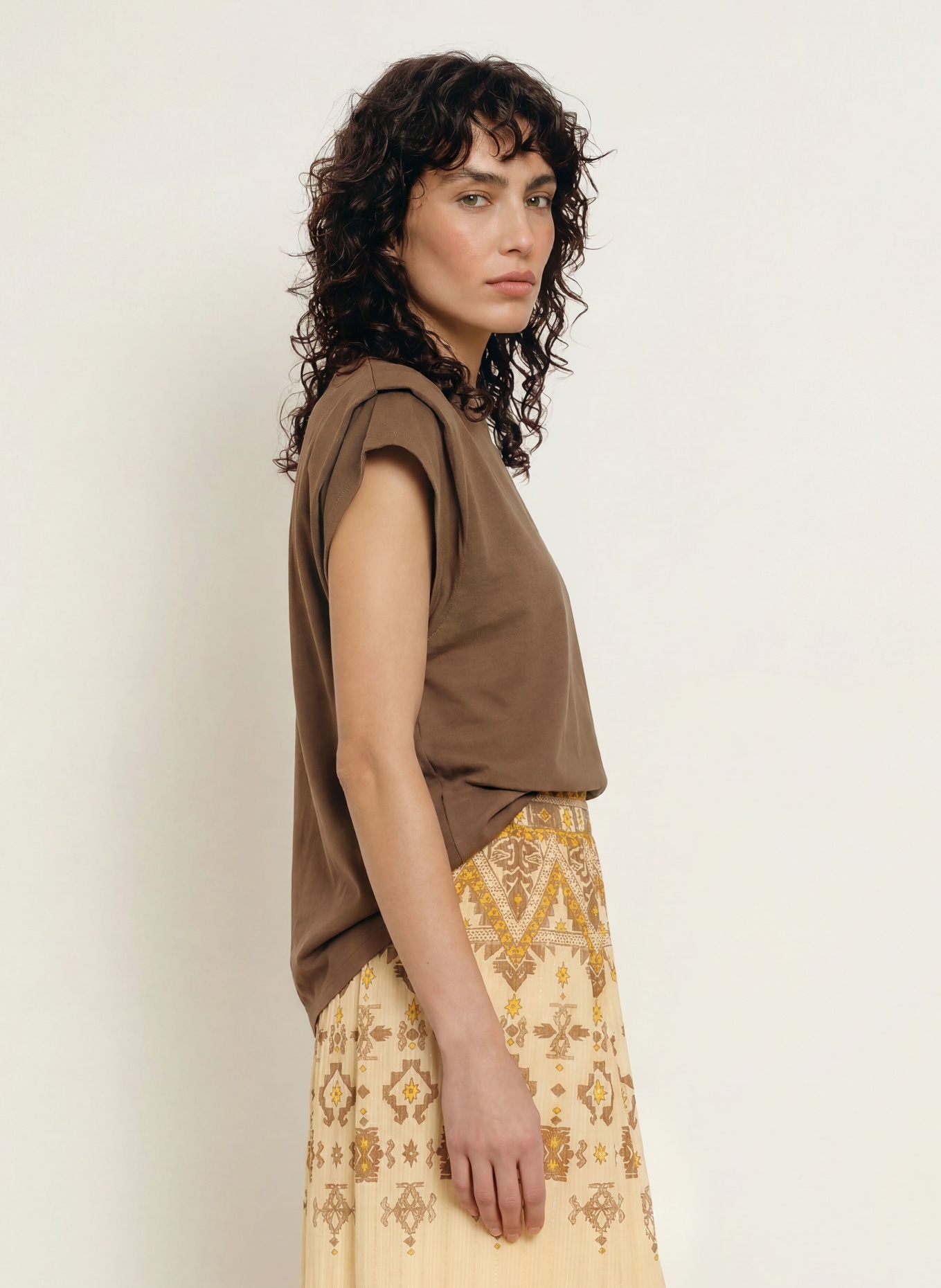 ba&sh T-Shirt RIO: KHAKI