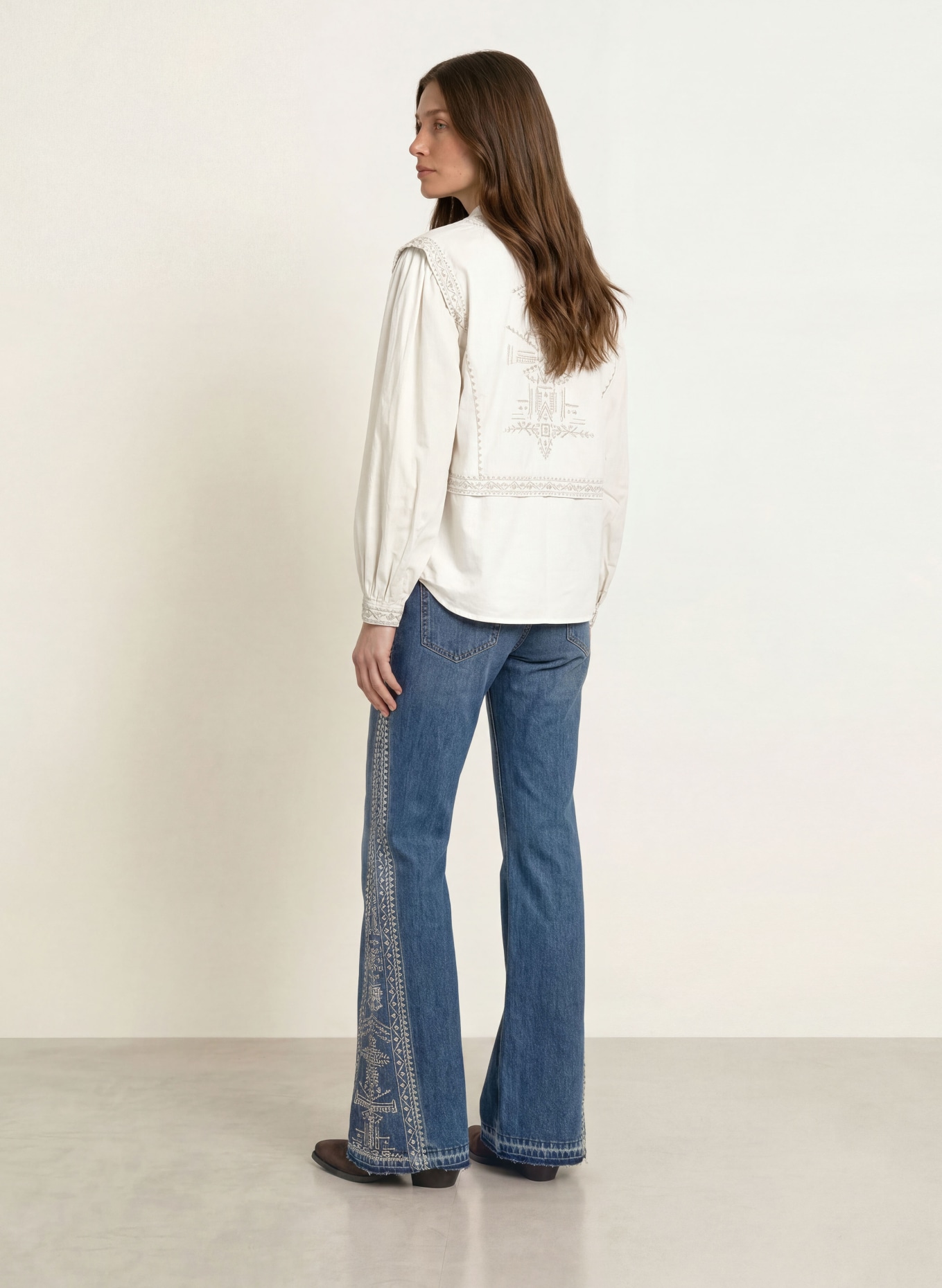 ba&sh Blusenshirt LAURA: BEIGE / TAUPE