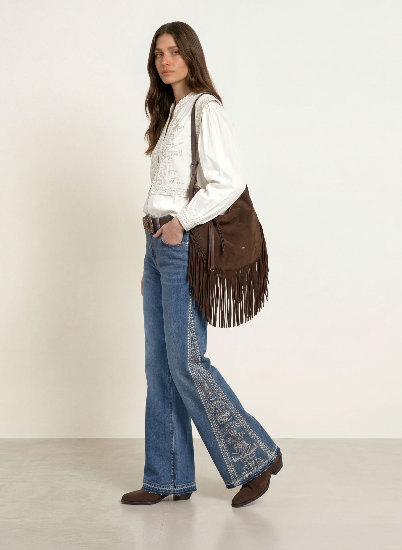 ba&sh Blusenshirt LAURA: BEIGE / TAUPE
