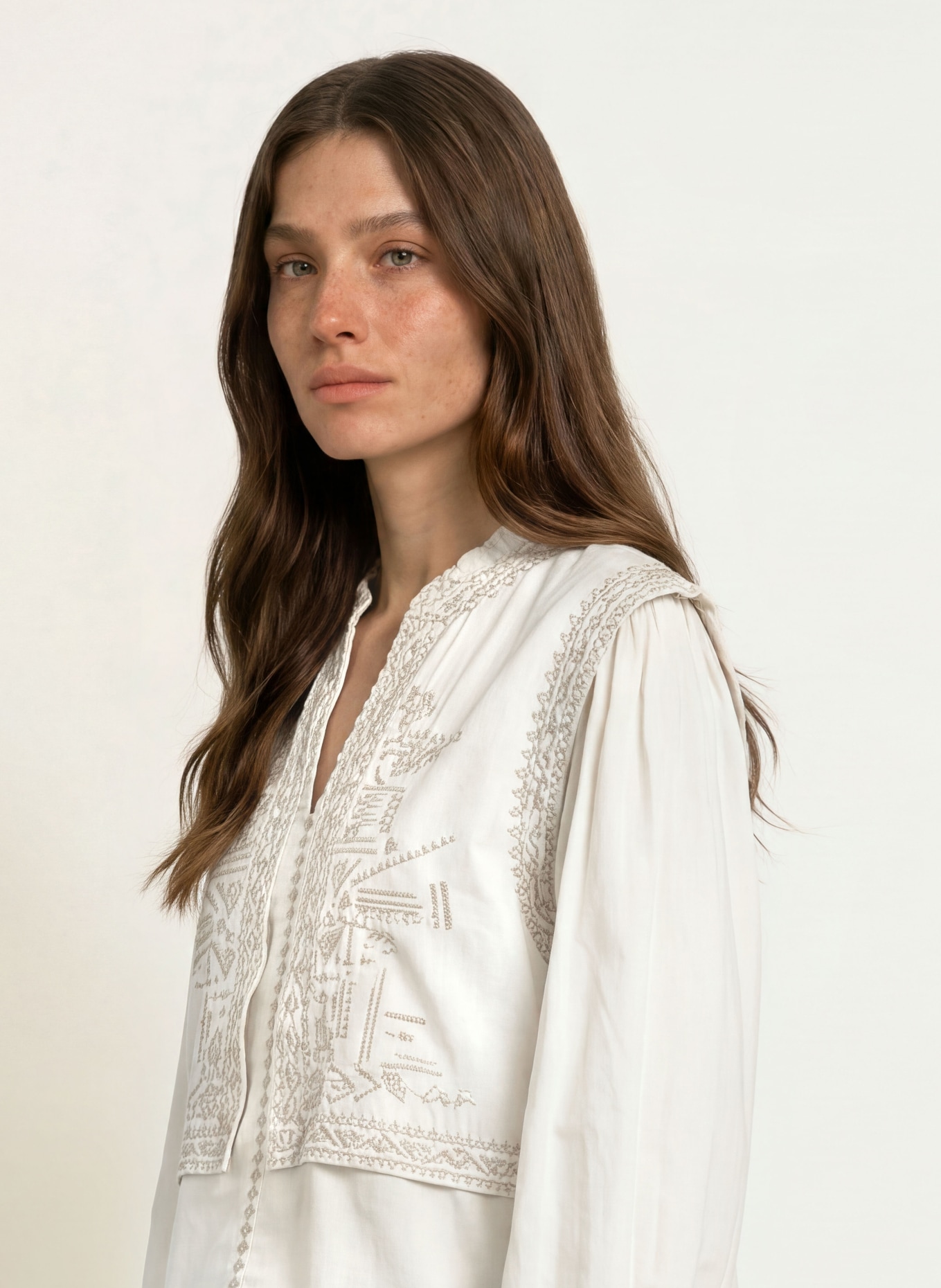 ba&sh Blusenshirt LAURA: BEIGE / TAUPE