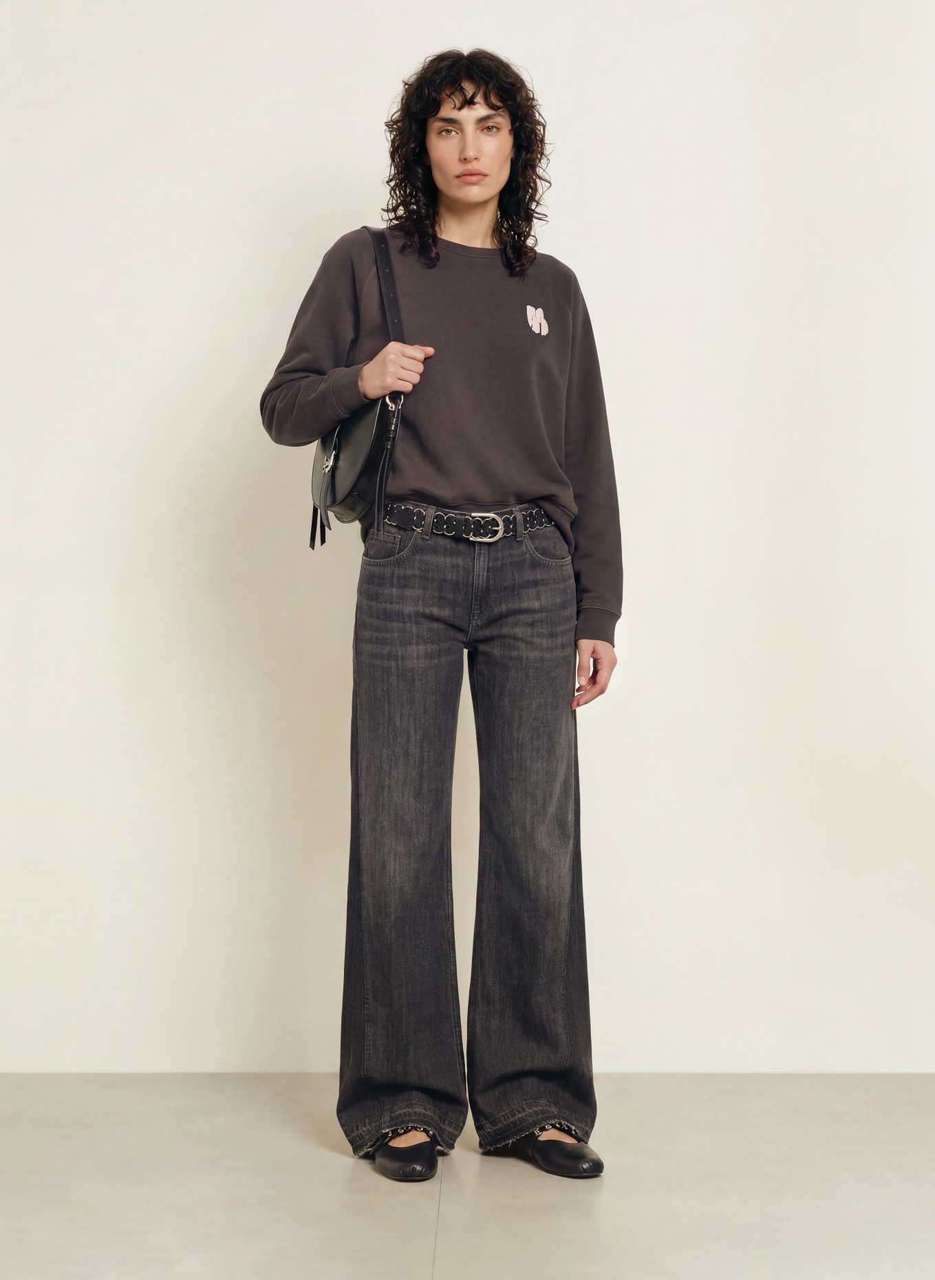 ba&sh Sweatshirt SWING: DUNKELGRAU