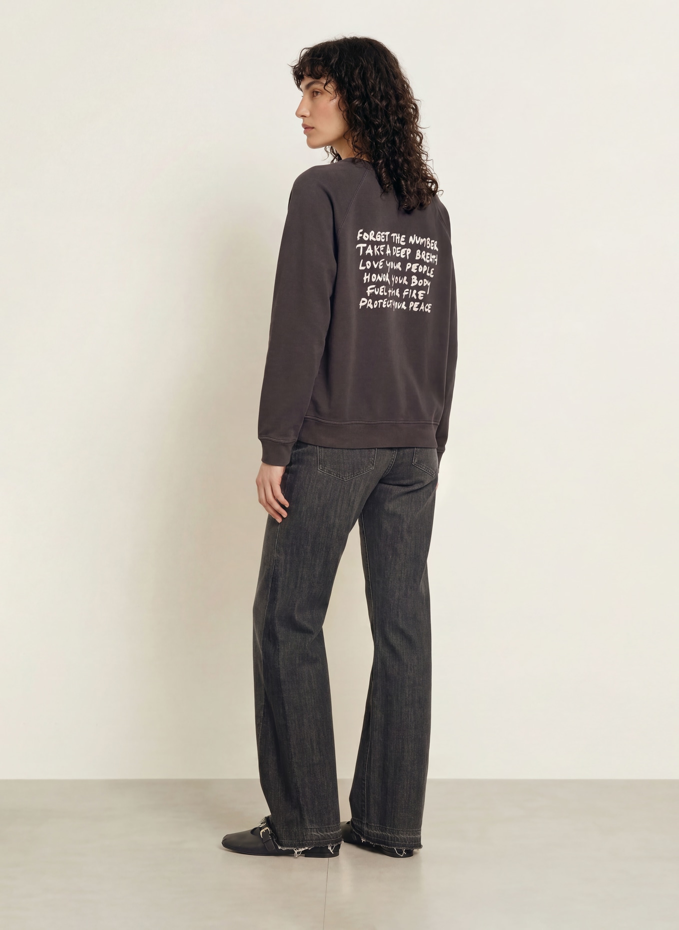 ba&sh Sweatshirt SWING: DUNKELGRAU