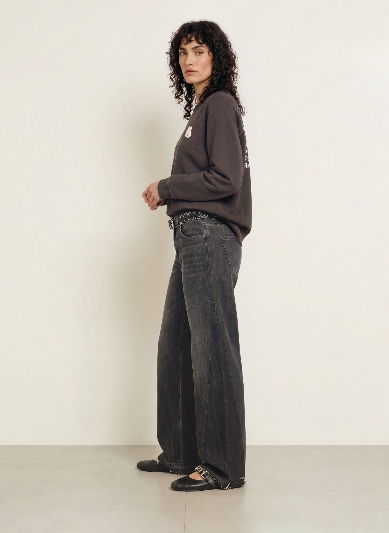 ba&sh Sweatshirt SWING: DUNKELGRAU
