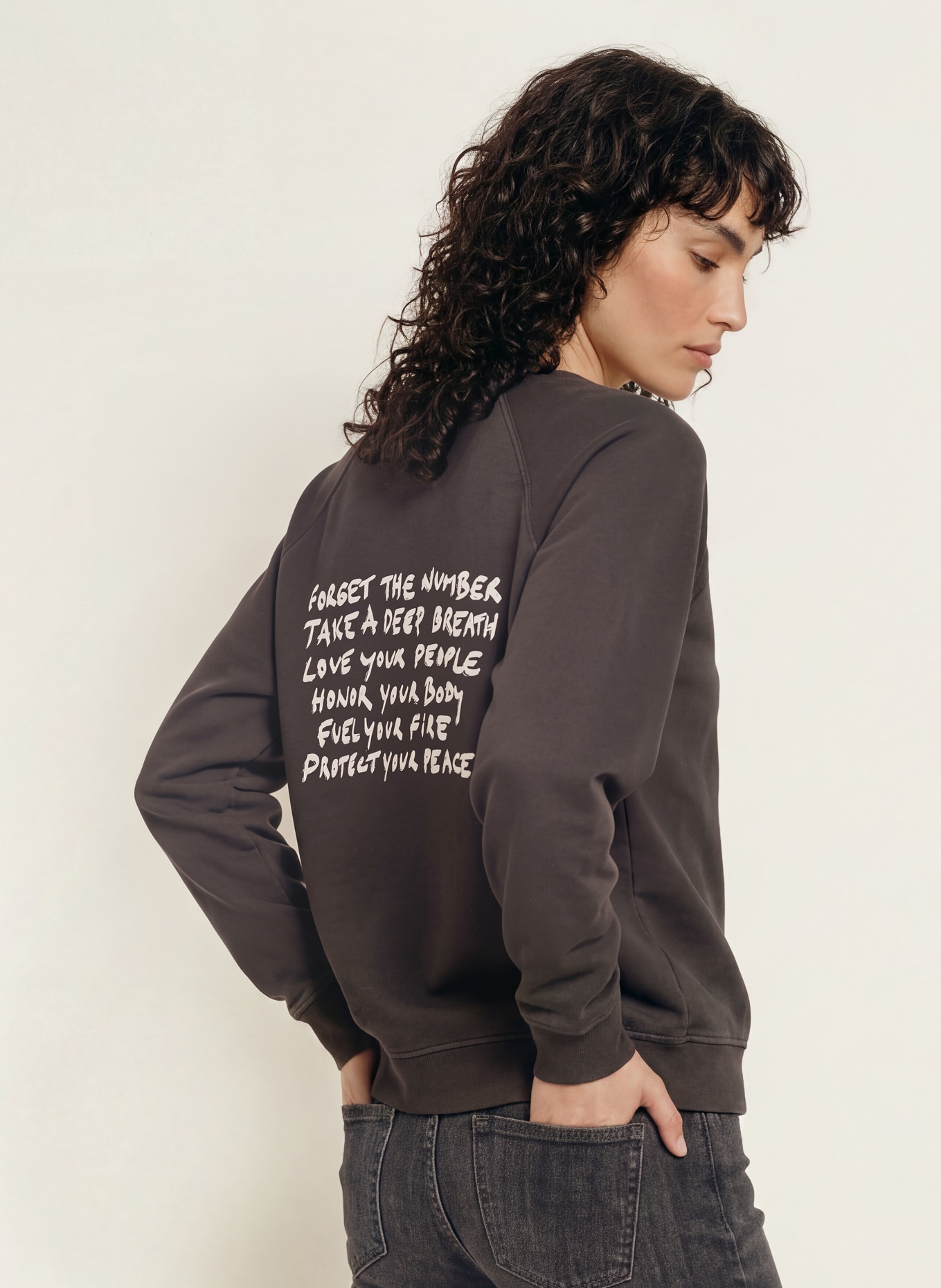 ba&sh Sweatshirt SWING: DUNKELGRAU