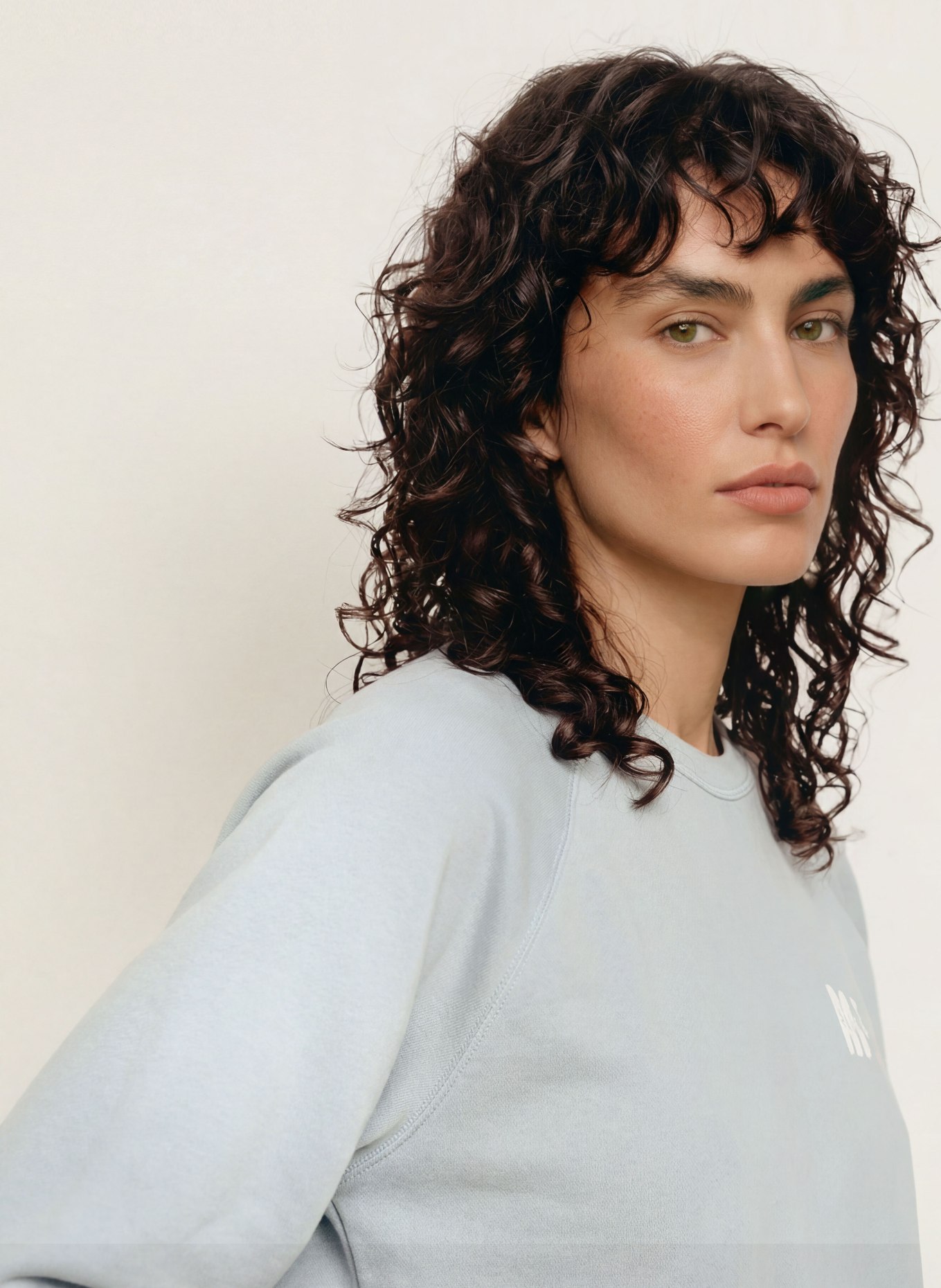 ba&sh Sweatshirt SWING: BLAUGRAU / WEISS