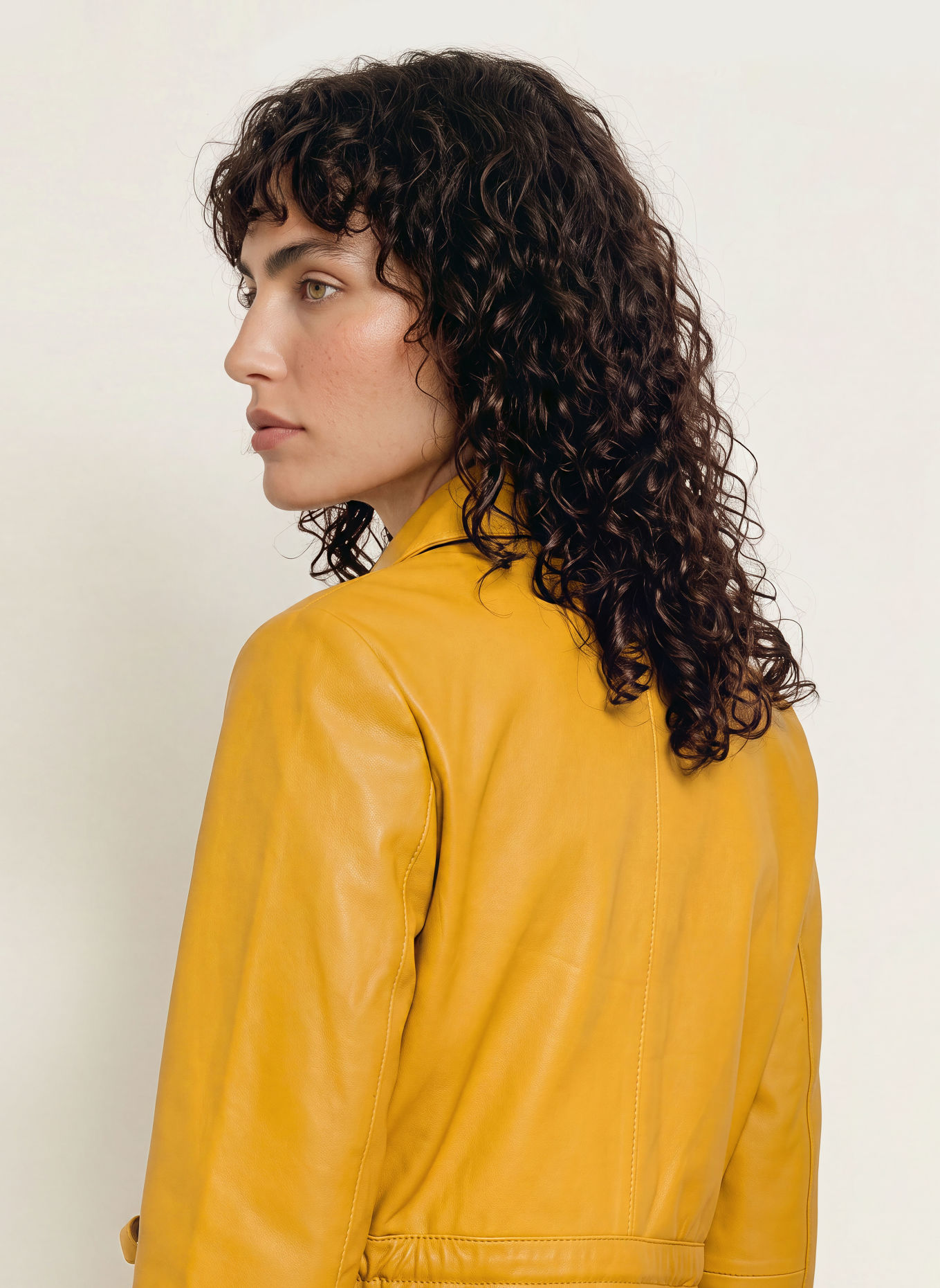 ba&sh Lederjacke MANITA: COGNAC