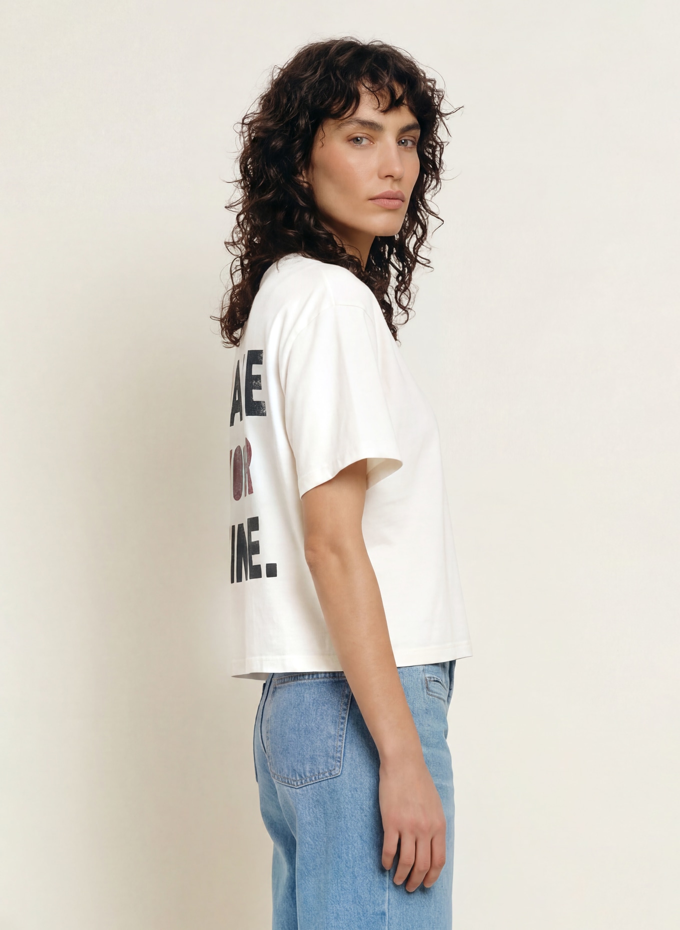 ba&sh T-Shirt TAKE: ECRU / HELLROT / SCHWARZ