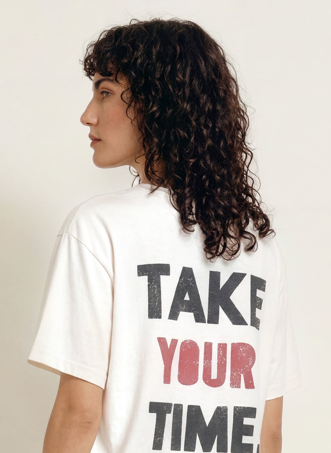 ba&sh T-Shirt TAKE: ECRU / HELLROT / SCHWARZ