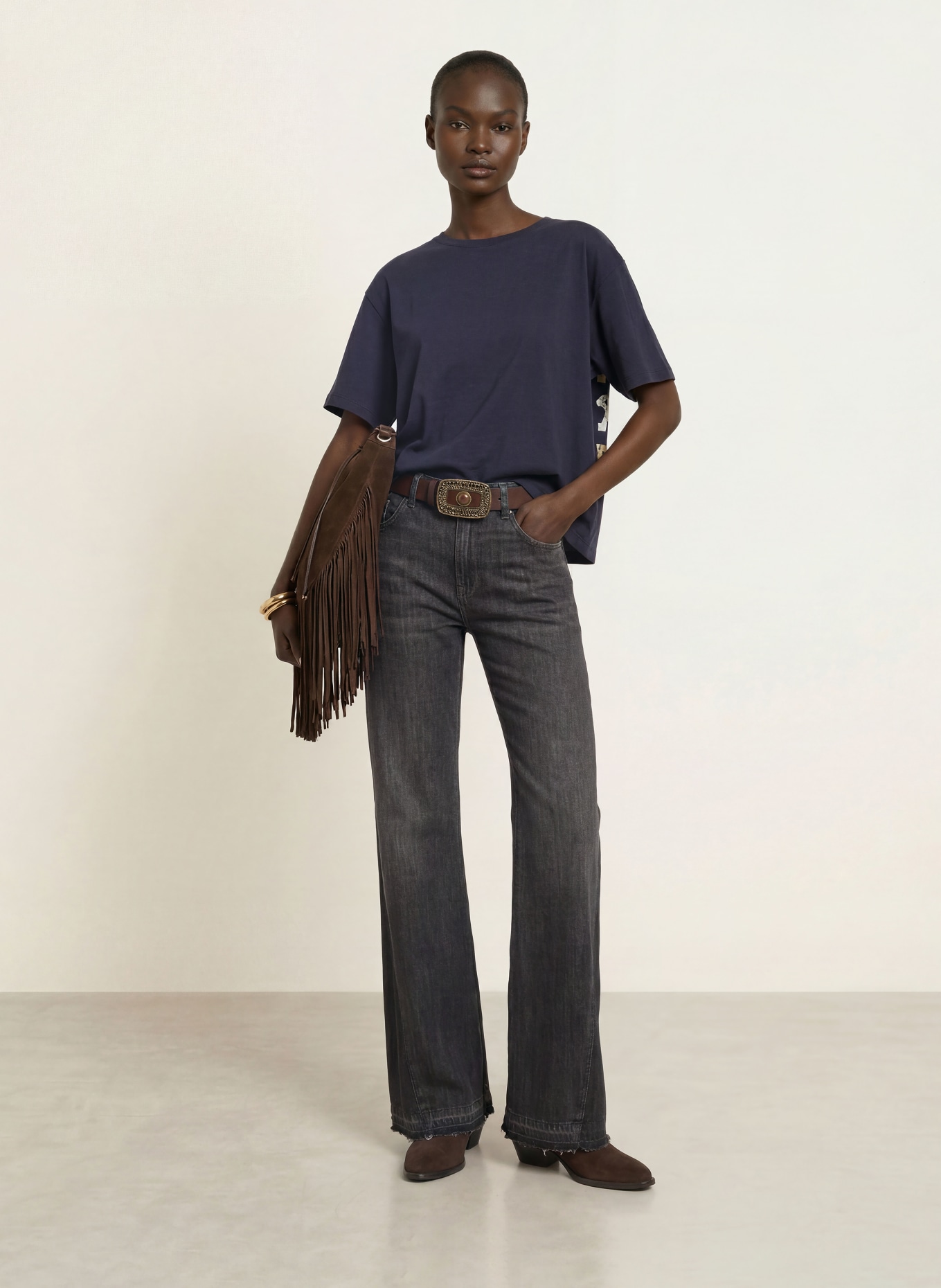 ba&sh T-Shirt TAKE: DUNKELBLAU