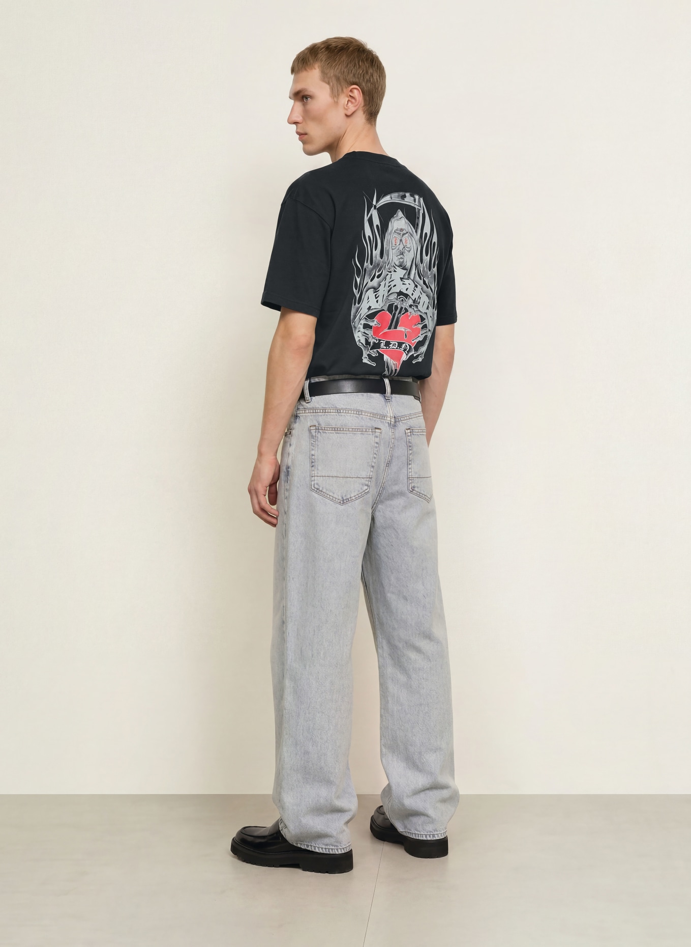 ALLSAINTS T-shirt SCIMITAR: ZWART