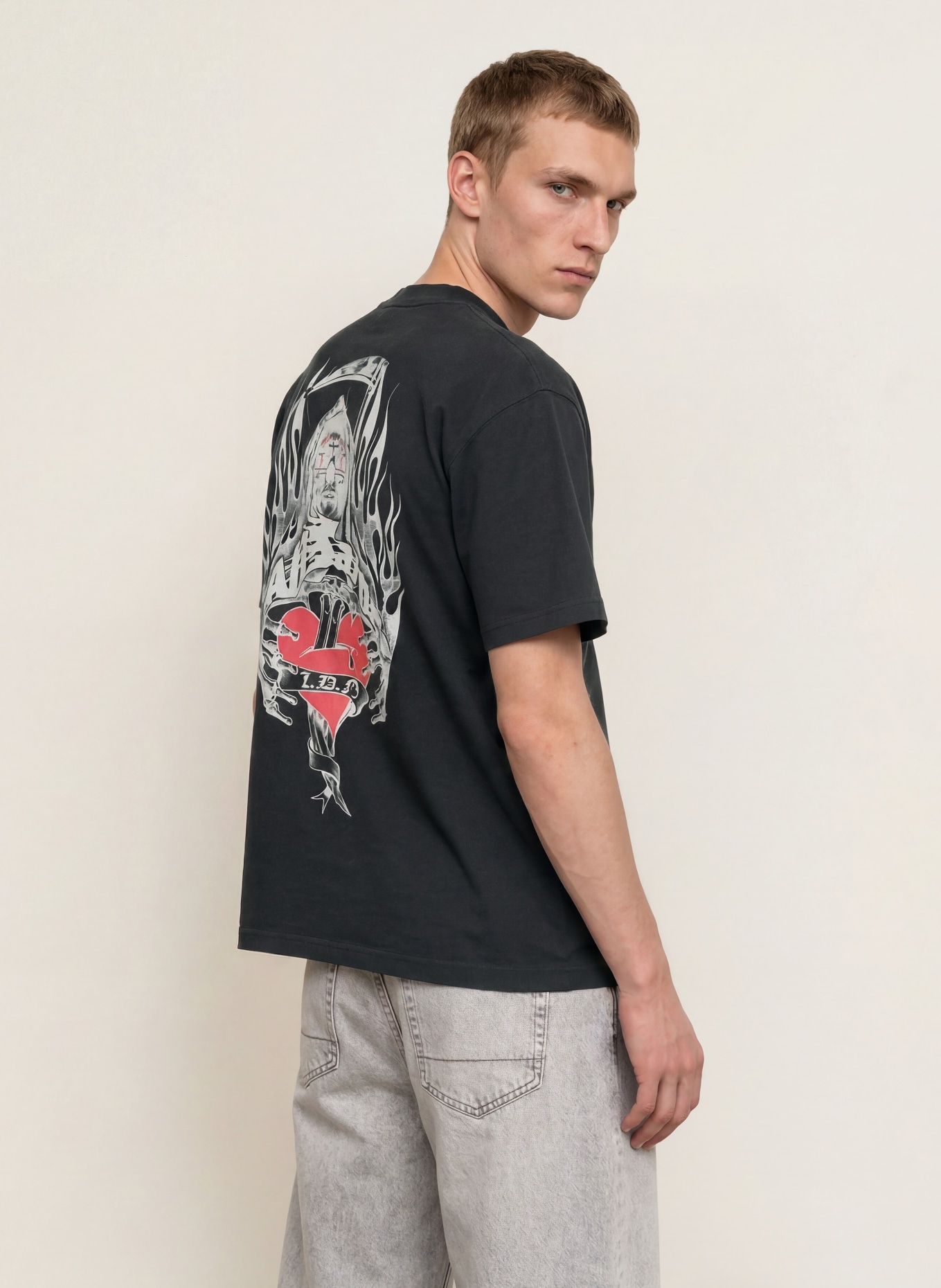 ALLSAINTS T-shirt SCIMITAR: ZWART