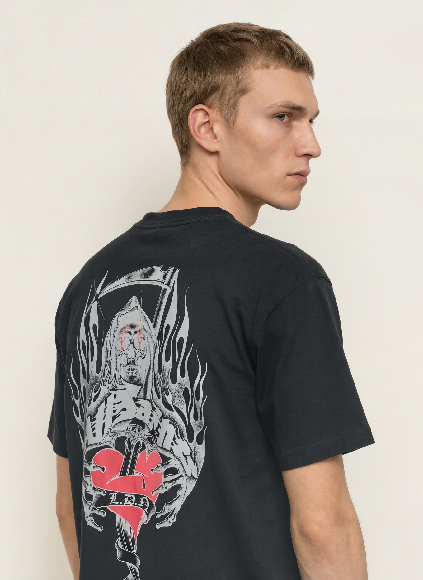 ALLSAINTS T-shirt SCIMITAR: ZWART