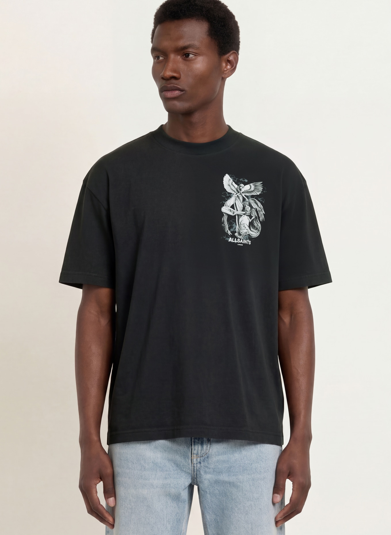 ALLSAINTS SERAPH T-shirt: DARK GRAY