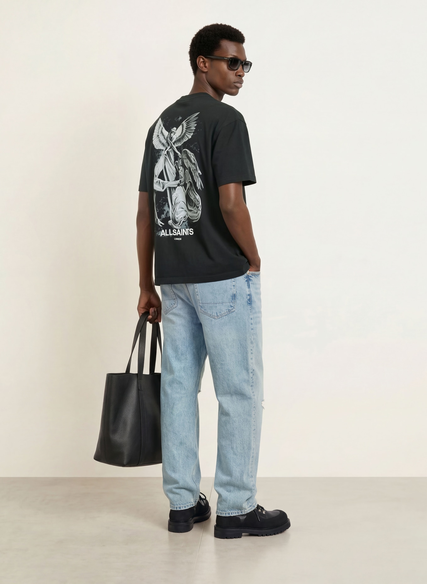 ALLSAINTS SERAPH T-shirt: DARK GRAY