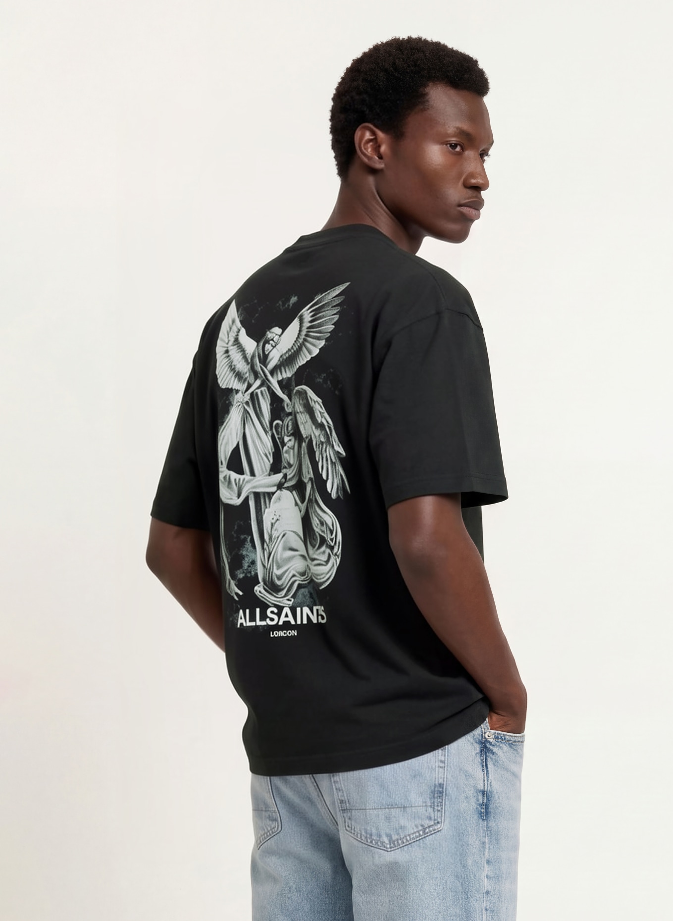 ALLSAINTS SERAPH T-shirt: DARK GRAY