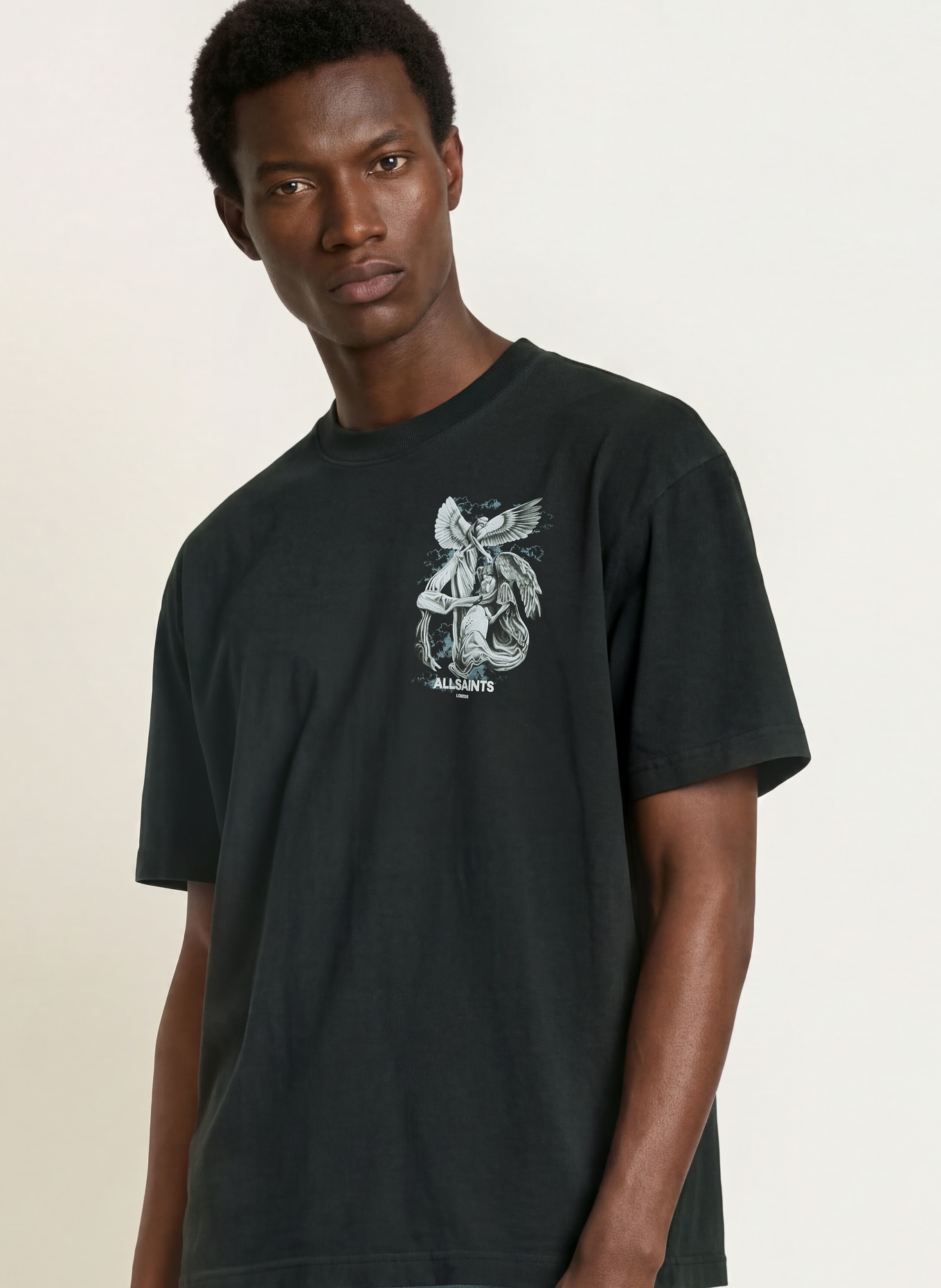 ALLSAINTS SERAPH T-shirt: DARK GRAY