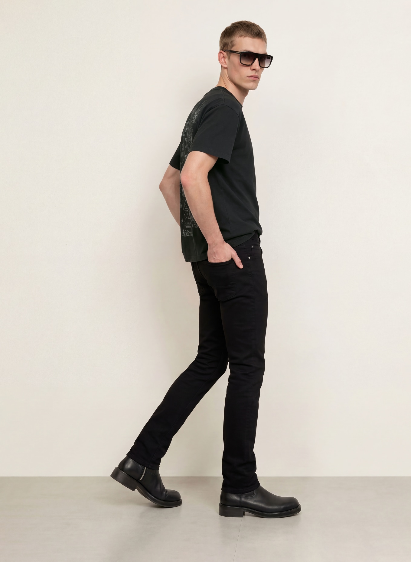 ALLSAINTS T-shirt IGNIS: DONKERGRIJS / GRIJS