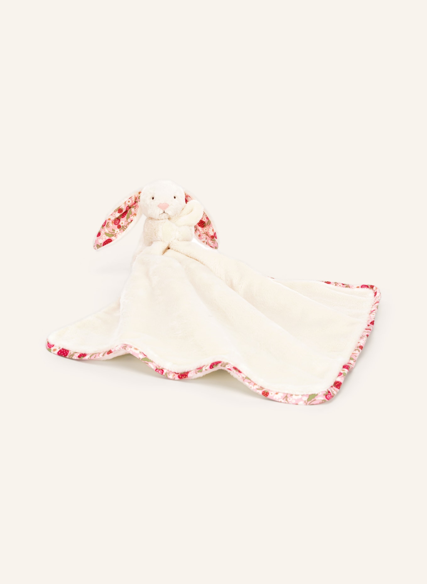 Jellycat Doudou BLOSSOM CREAM BUNNY BERRY: CRÈME / ROSE / ROUGE