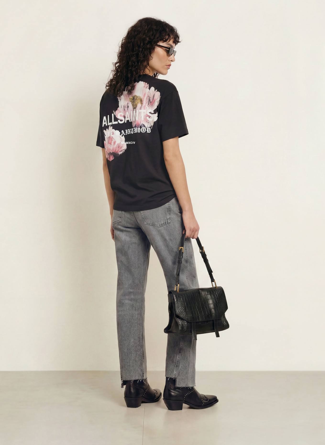 ALLSAINTS T-shirt ELIANA ETTA: ZWART