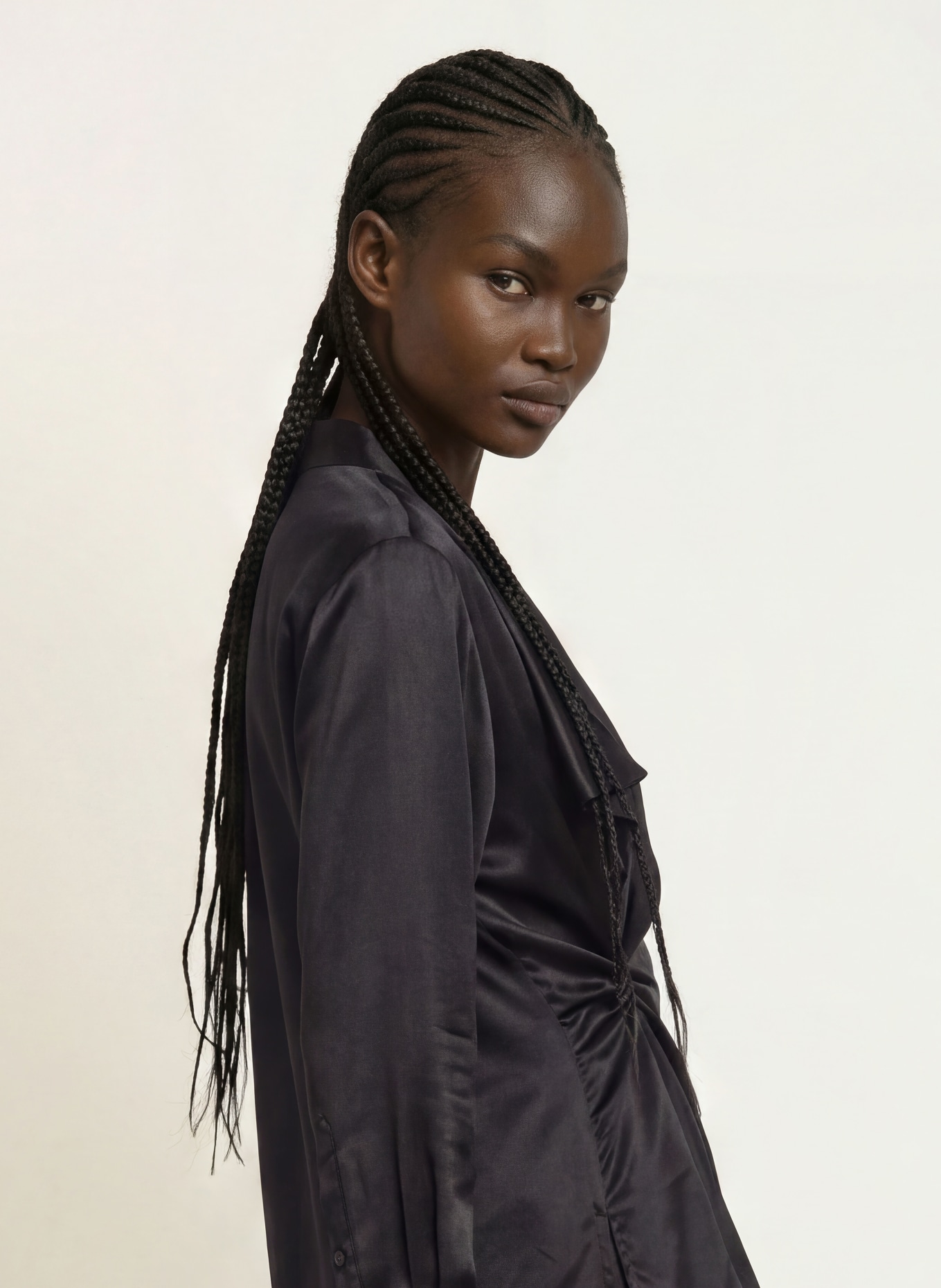 ALLSAINTS ZELLIE-blouseshirt met zijde: ZWART