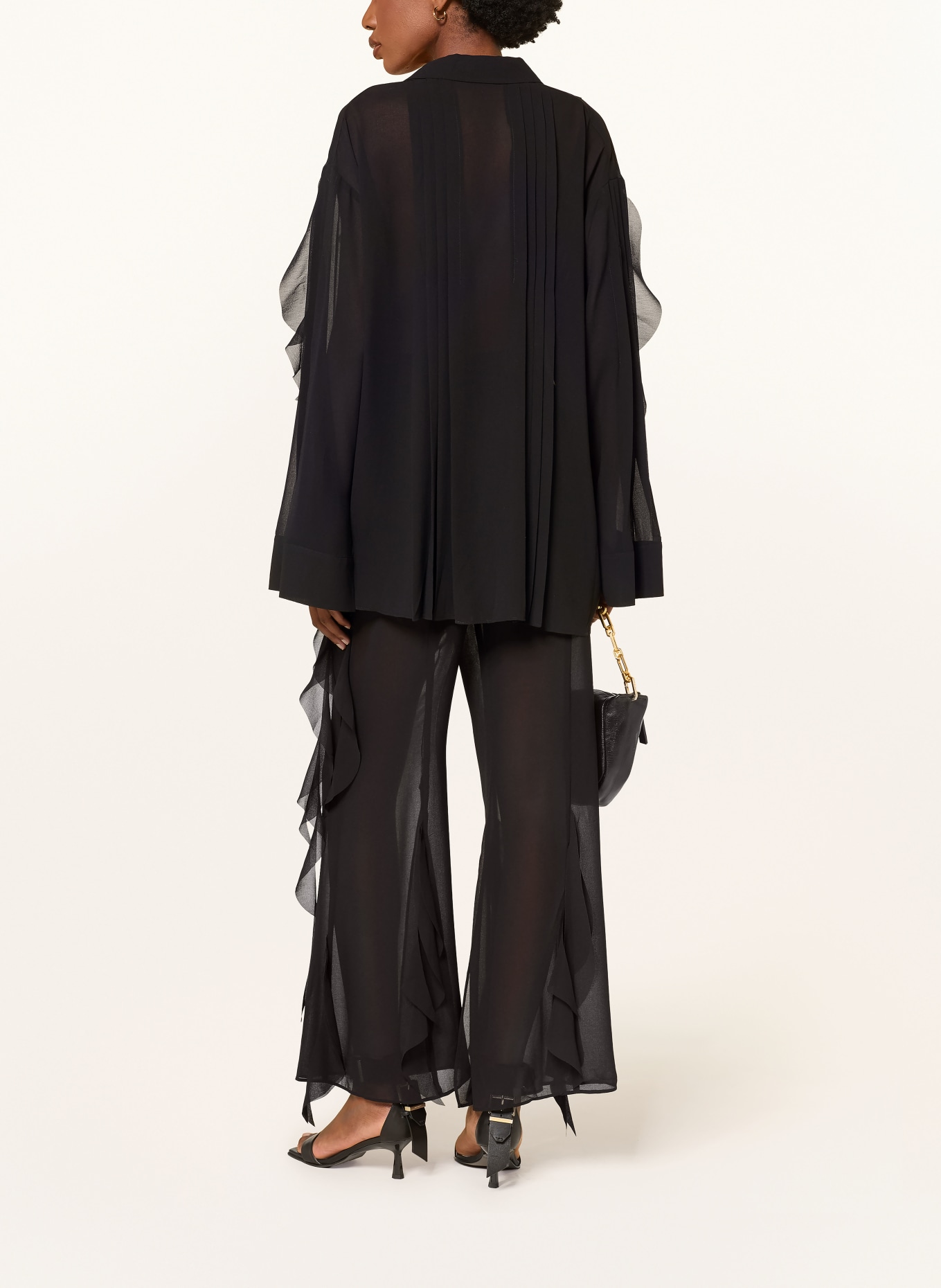 ALLSAINTS Marlene-broek MINNA: ZWART