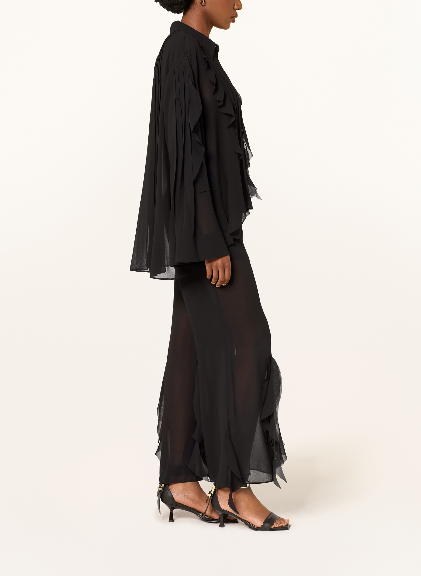 ALLSAINTS Marlene-broek MINNA: ZWART