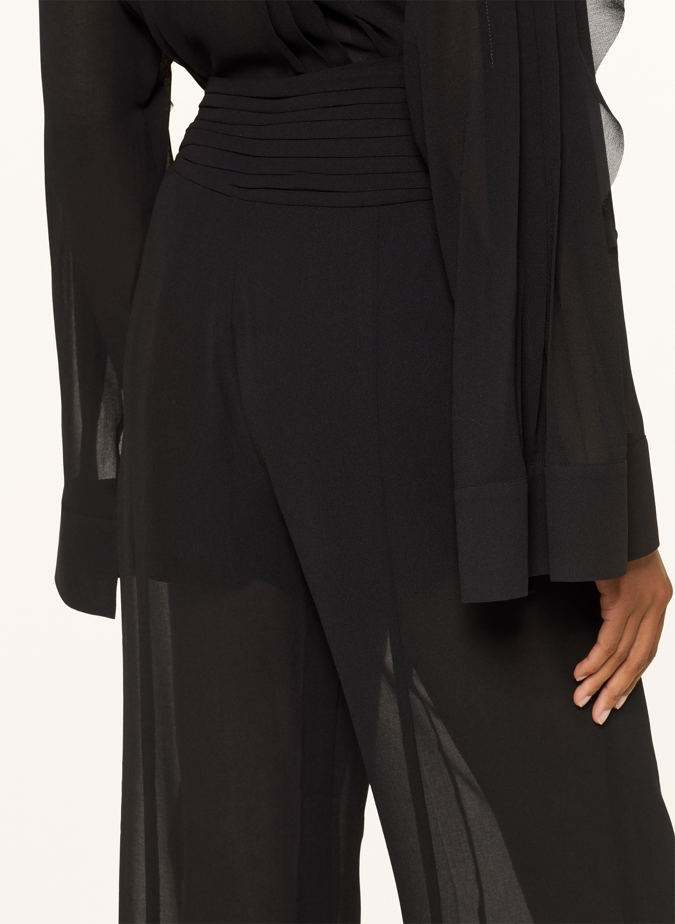 ALLSAINTS Marlene-broek MINNA: ZWART