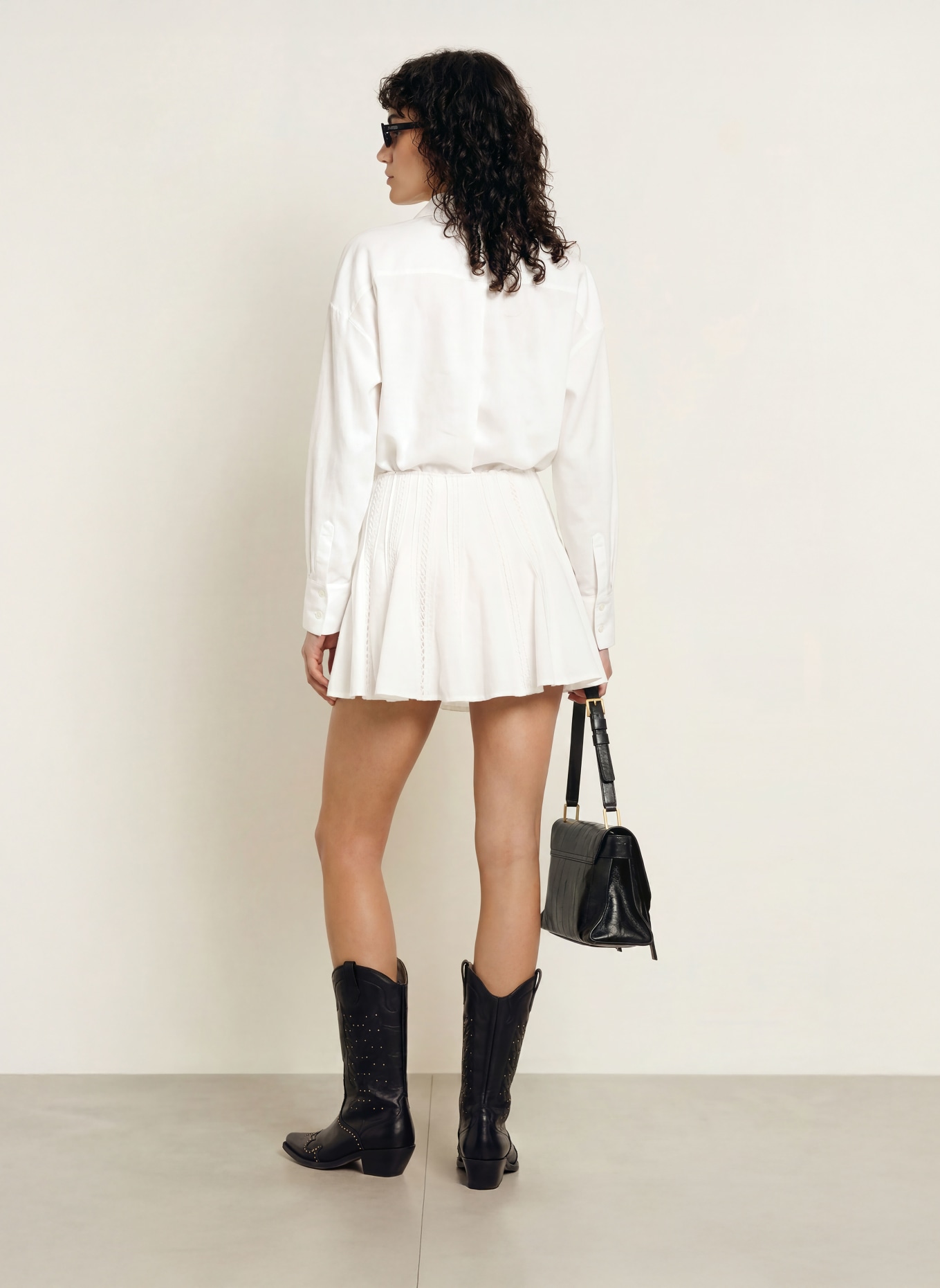 ALLSAINTS Jupe FRANCES: BLANC